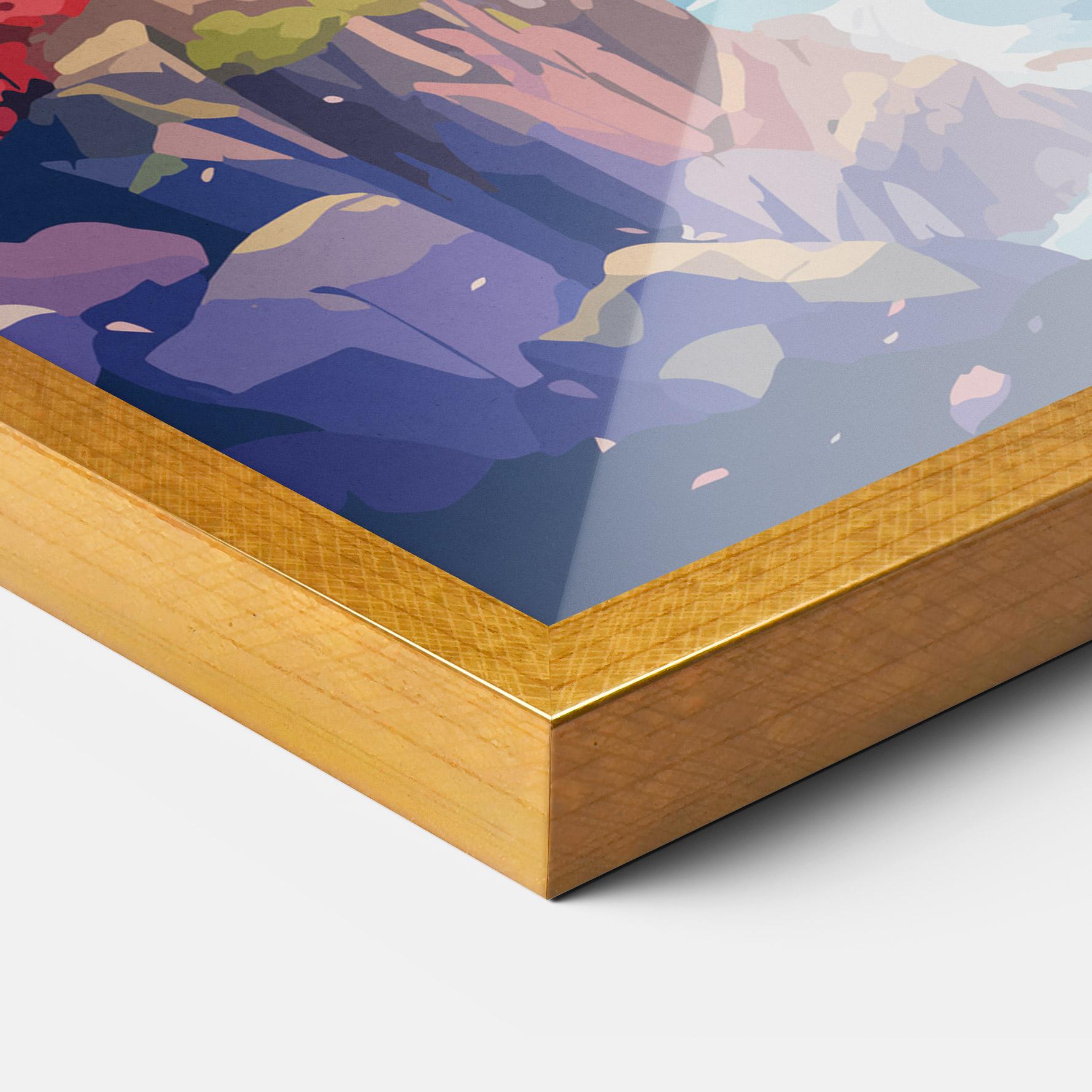 Gerahmte Poster City Style Art mockup 3