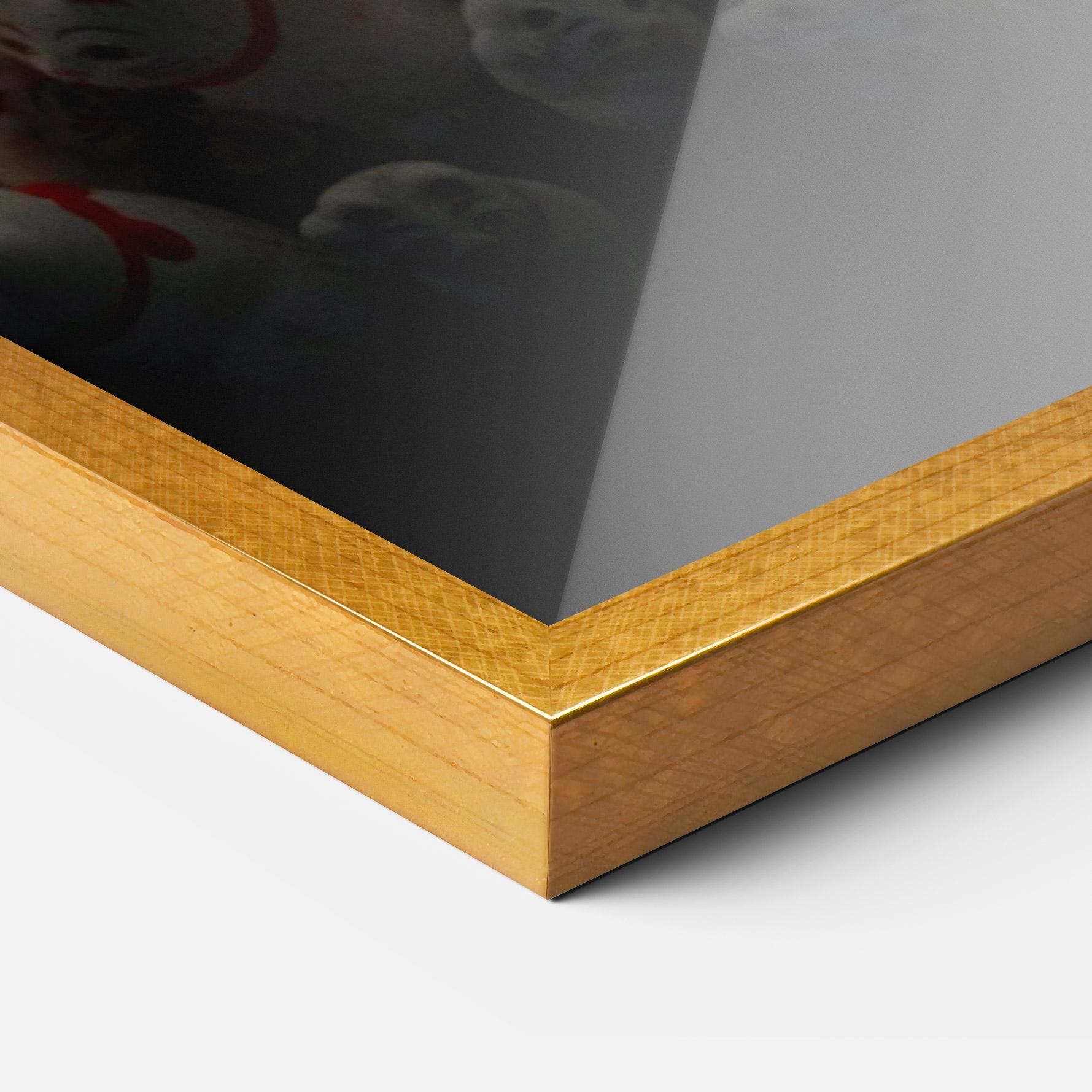 Gerahmte Poster White Lucky Cats mockup 3