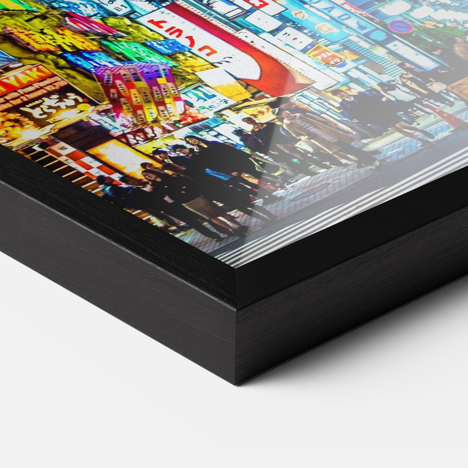 Gerahmte Poster Colorful City Lights mockup 3