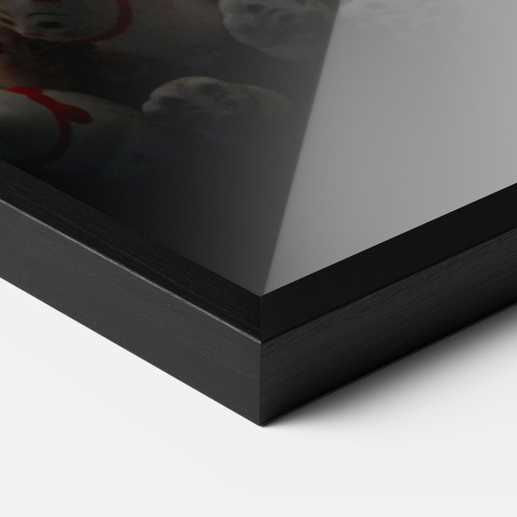 Gerahmte Poster White Lucky Cats mockup 3