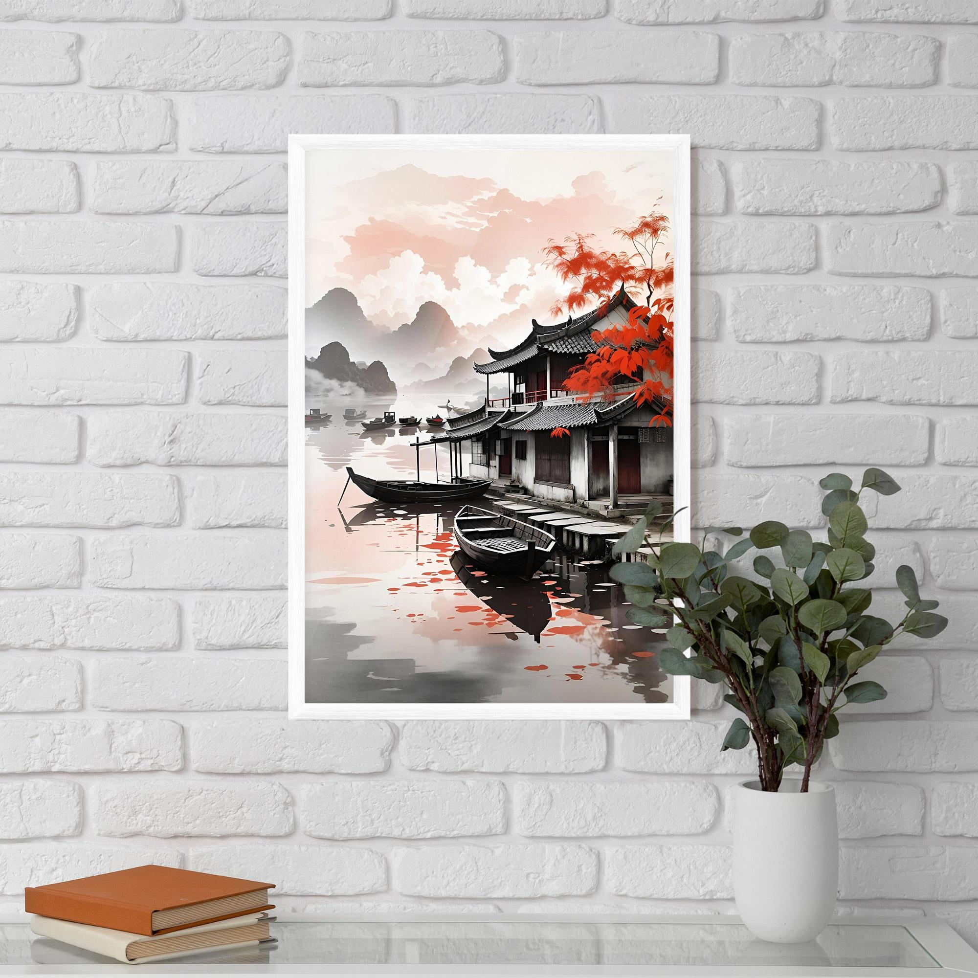 Gerahmte Poster Architecture Reflections mockup 5