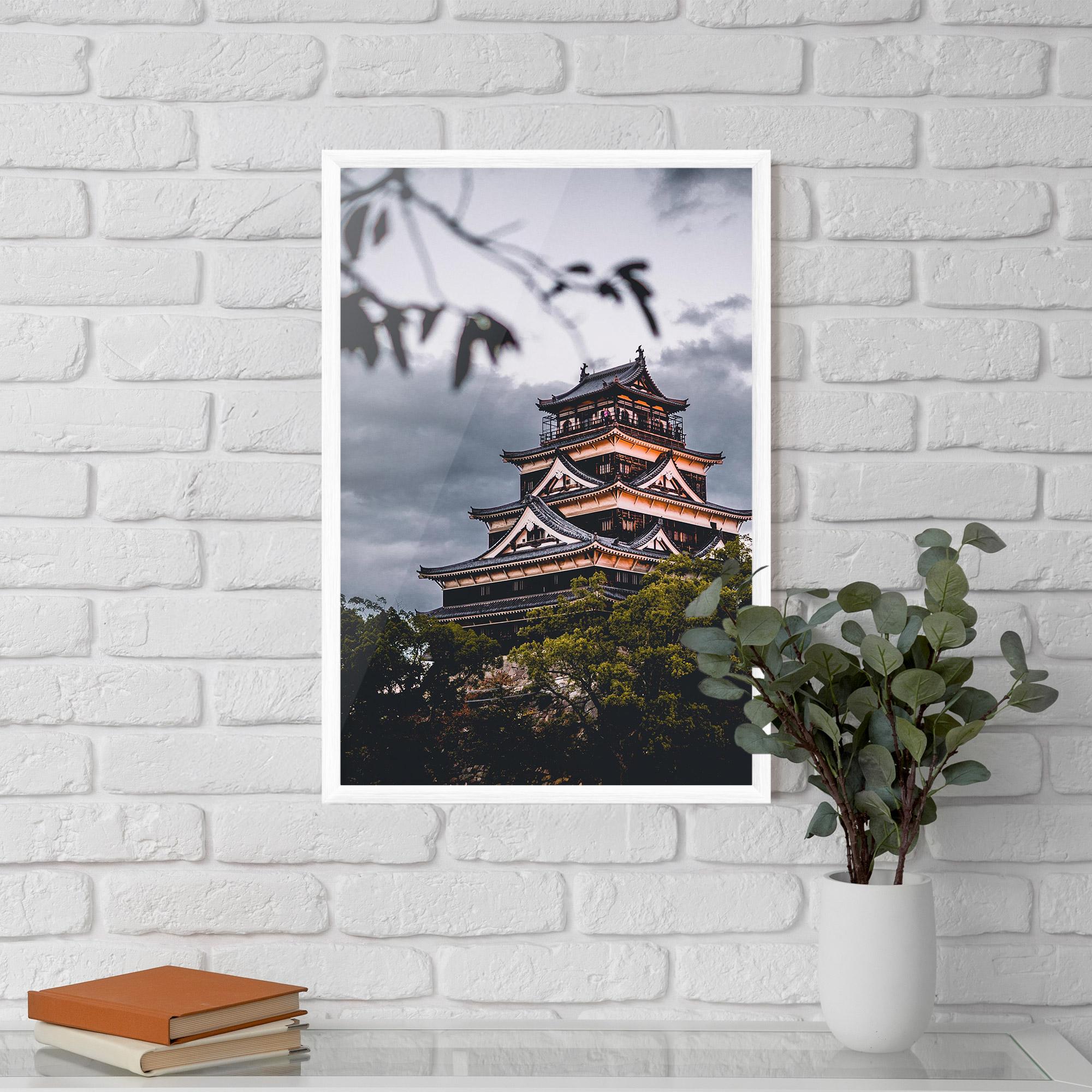 Gerahmte Poster Hiroshima Castle mockup 5