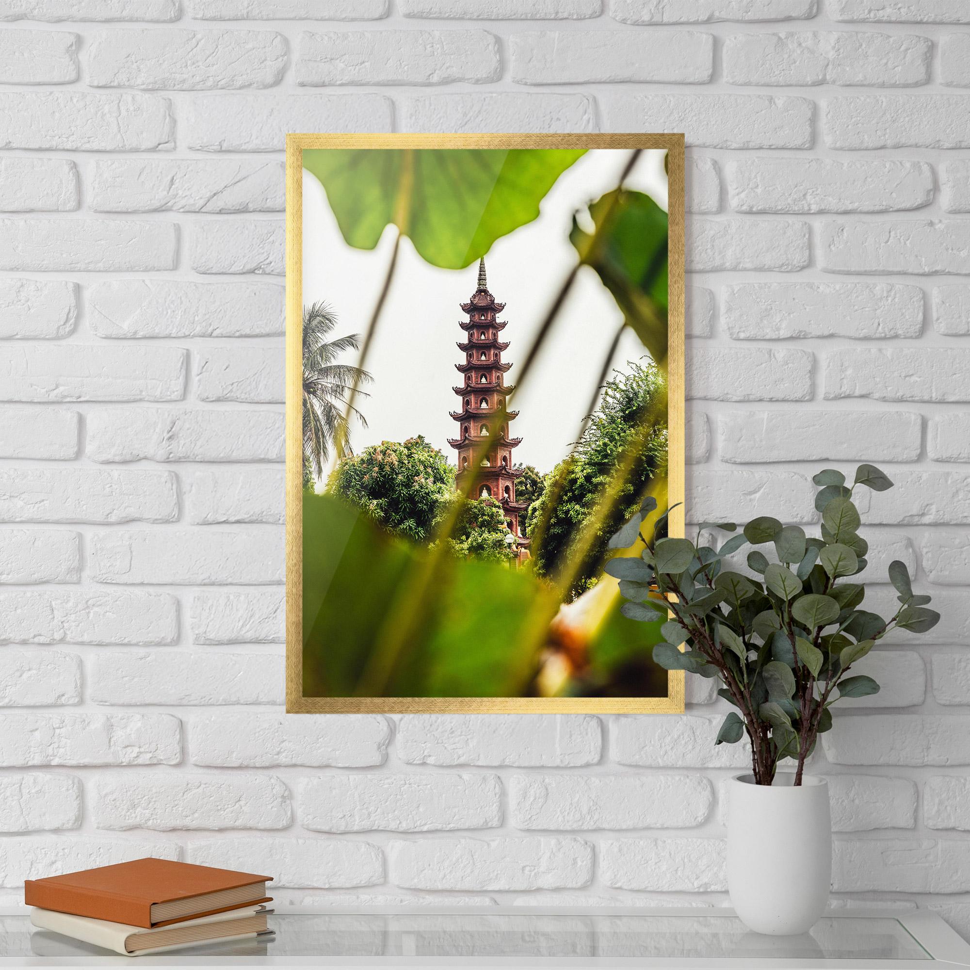 Gerahmte Poster Tran Quoc Pagoda mockup 5