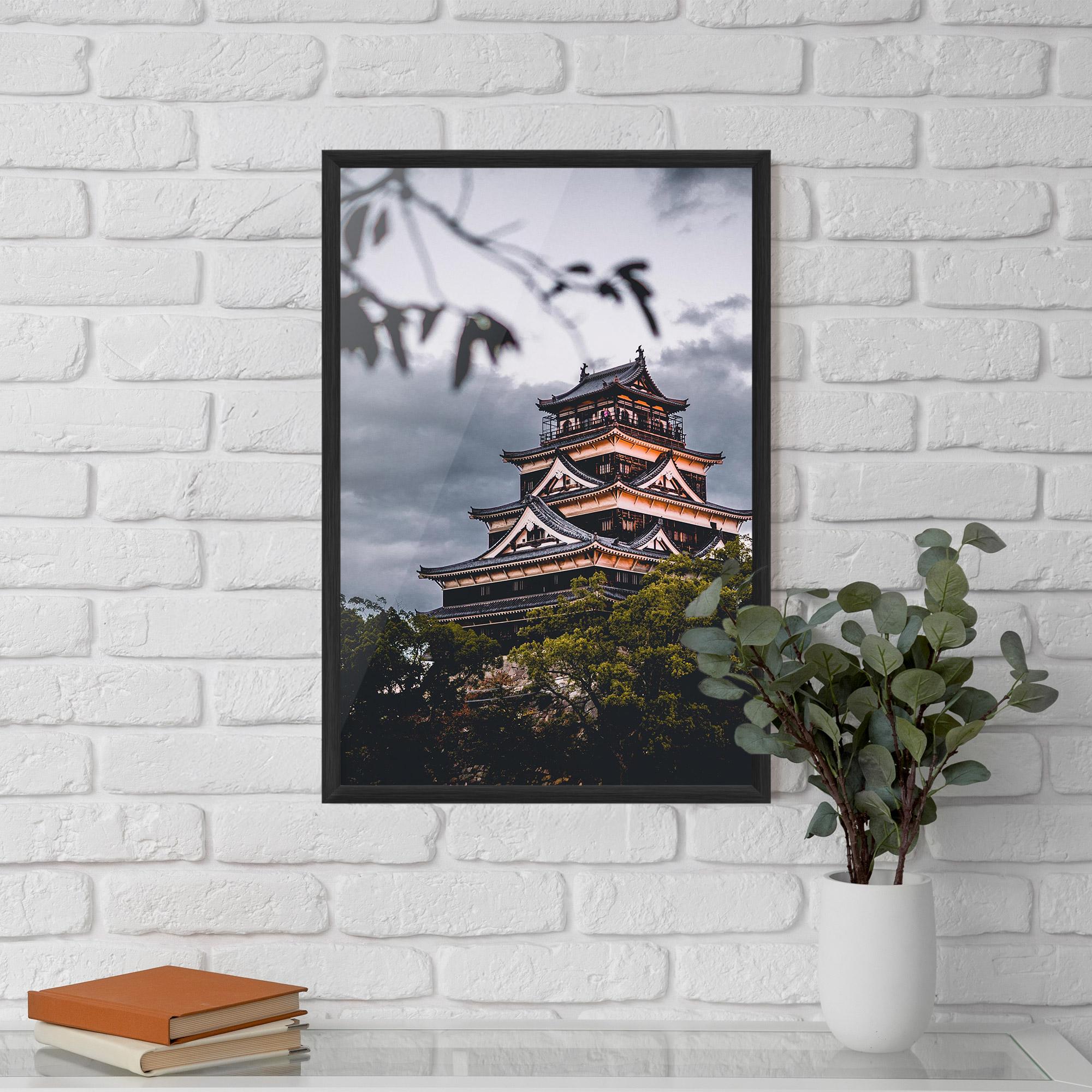 Gerahmte Poster Hiroshima Castle mockup 5