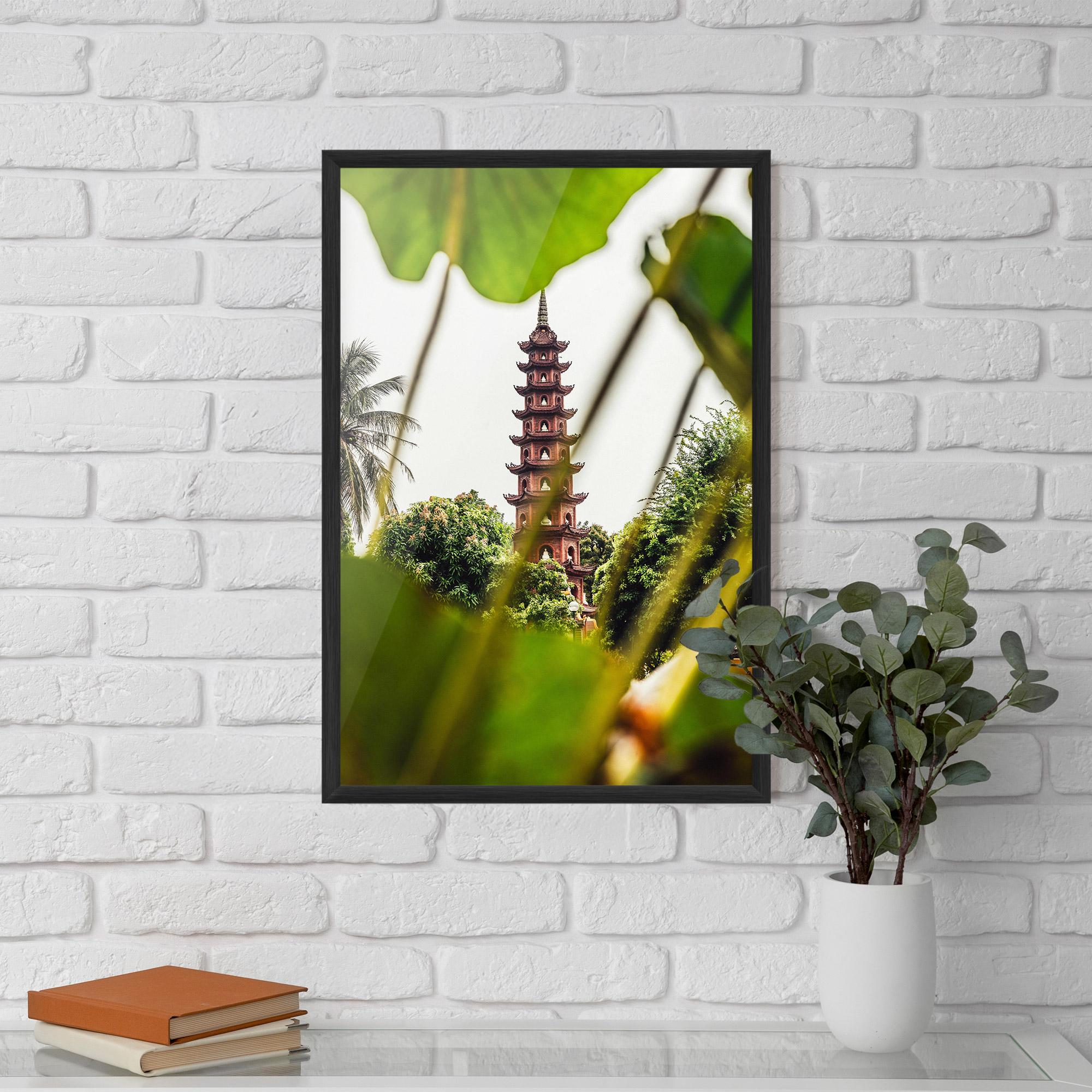 Gerahmte Poster Tran Quoc Pagoda mockup 5