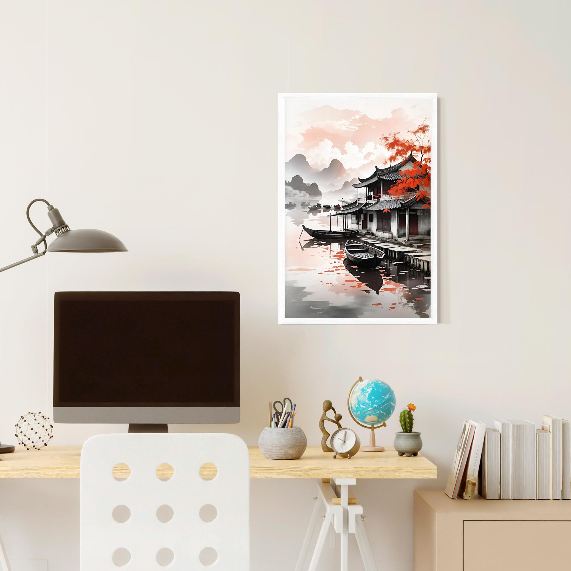 Gerahmte Poster Architecture Reflections mockup 6