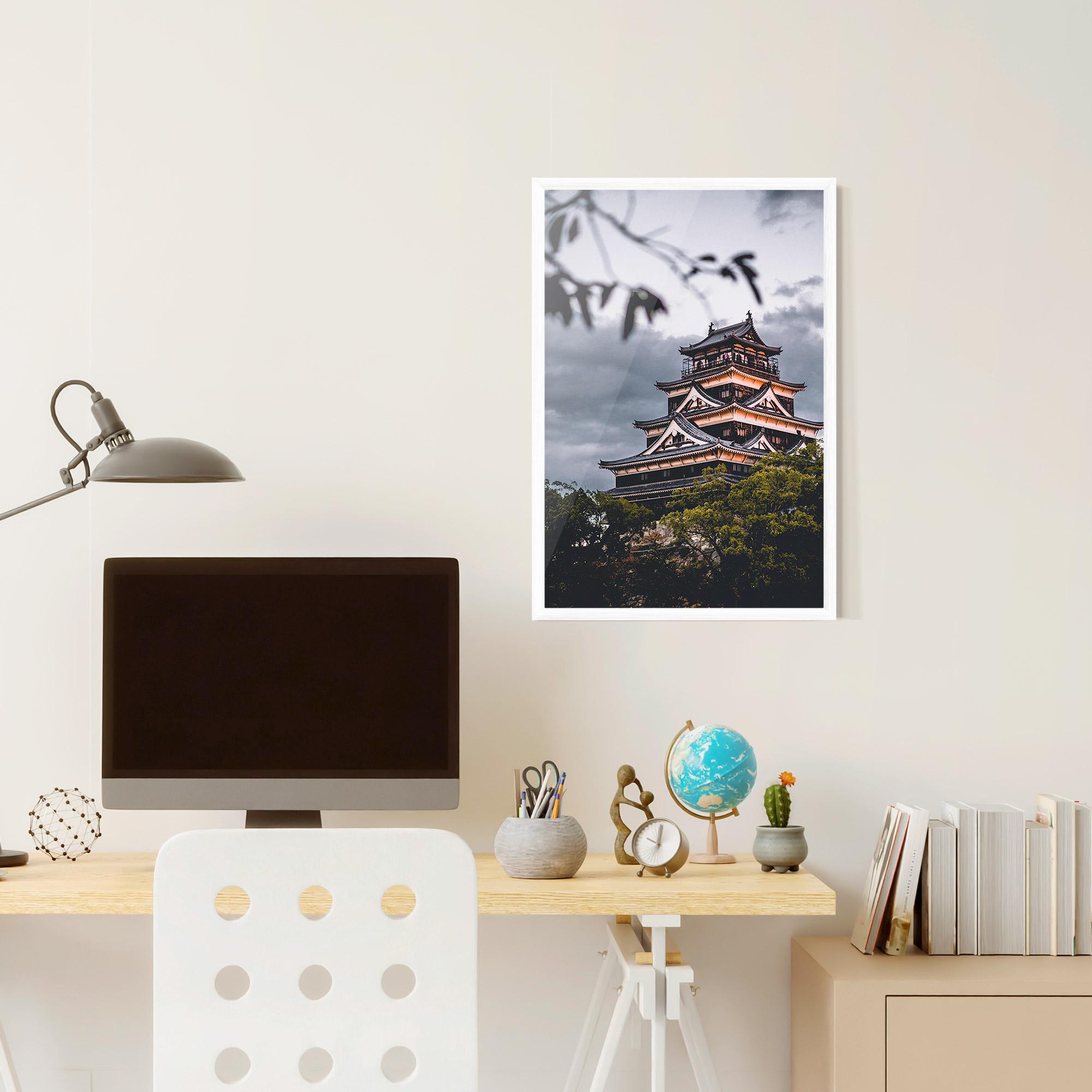 Gerahmte Poster Hiroshima Castle mockup 6