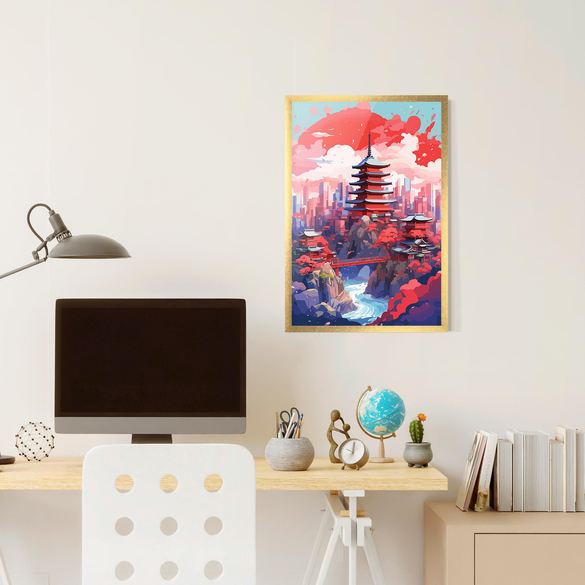 Gerahmte Poster City Style Art mockup 6