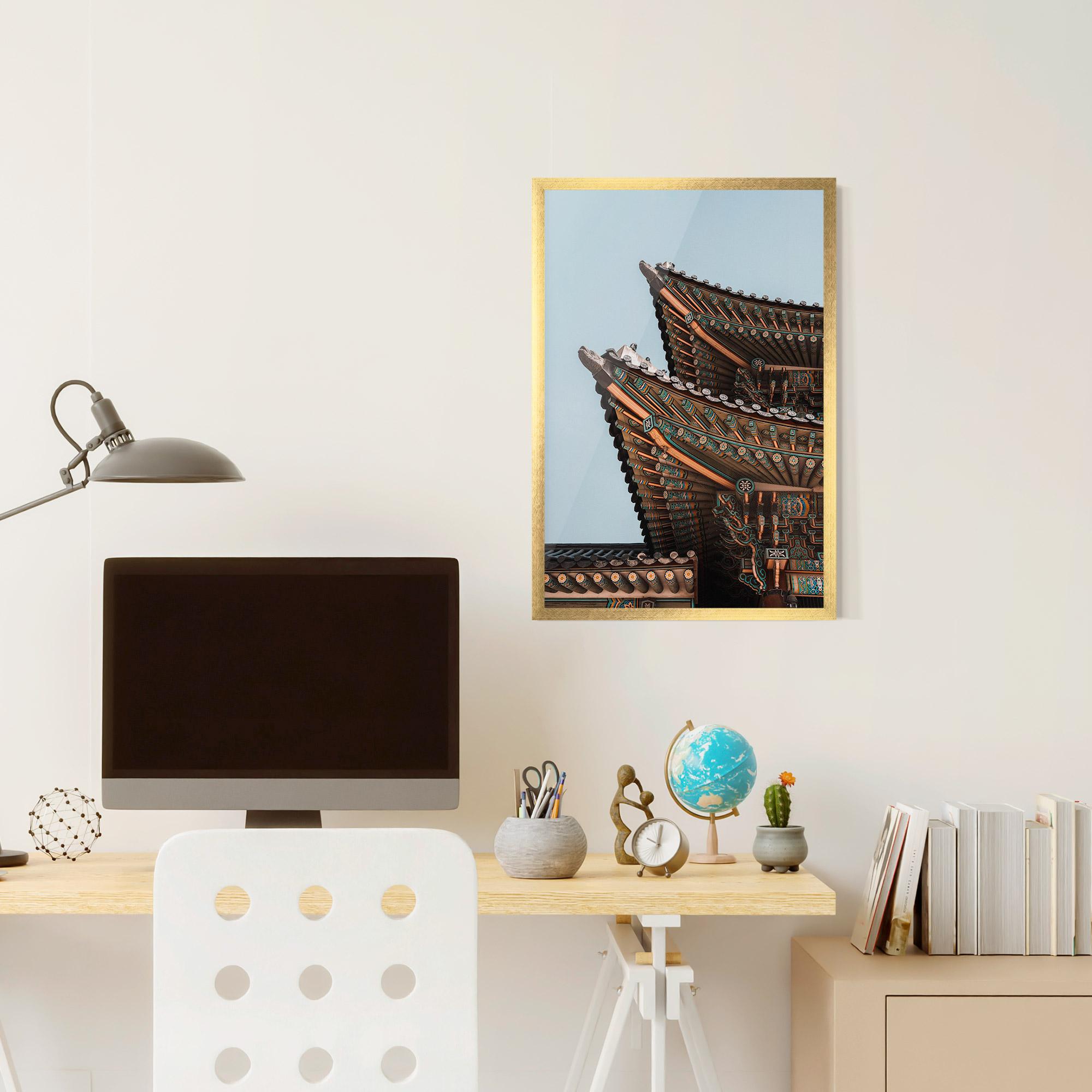 Gerahmte Poster Gyeongbokgung mockup 6