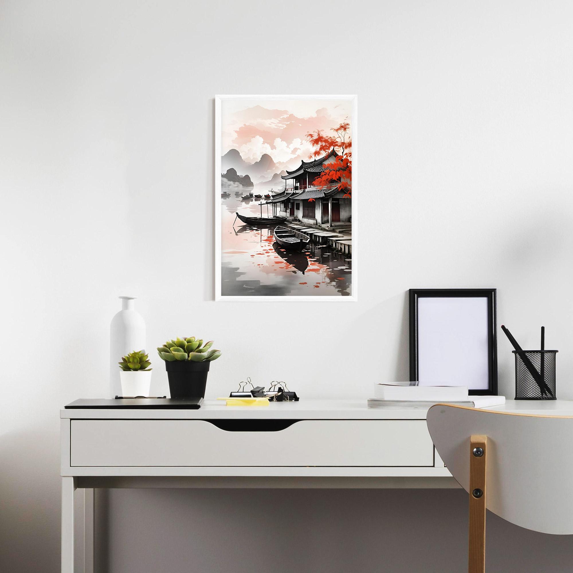 Gerahmte Poster Architecture Reflections mockup 7