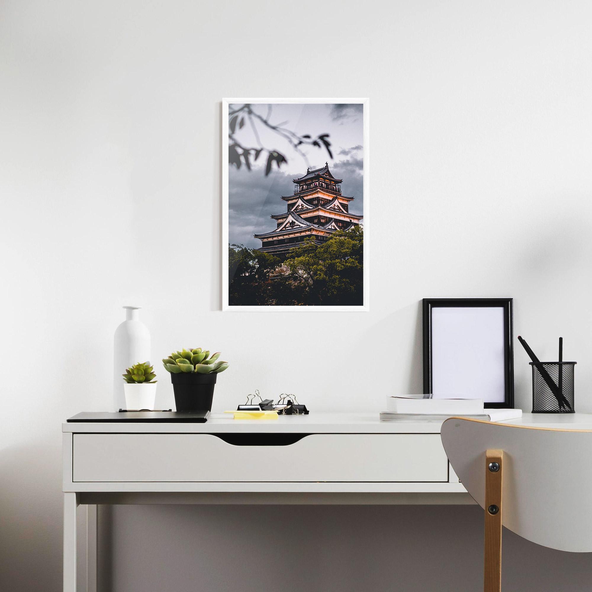 Gerahmte Poster Hiroshima Castle mockup 7