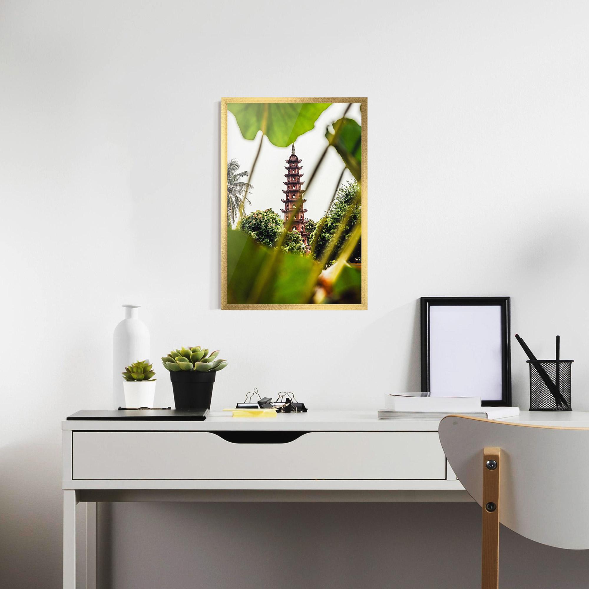 Gerahmte Poster Tran Quoc Pagoda mockup 7