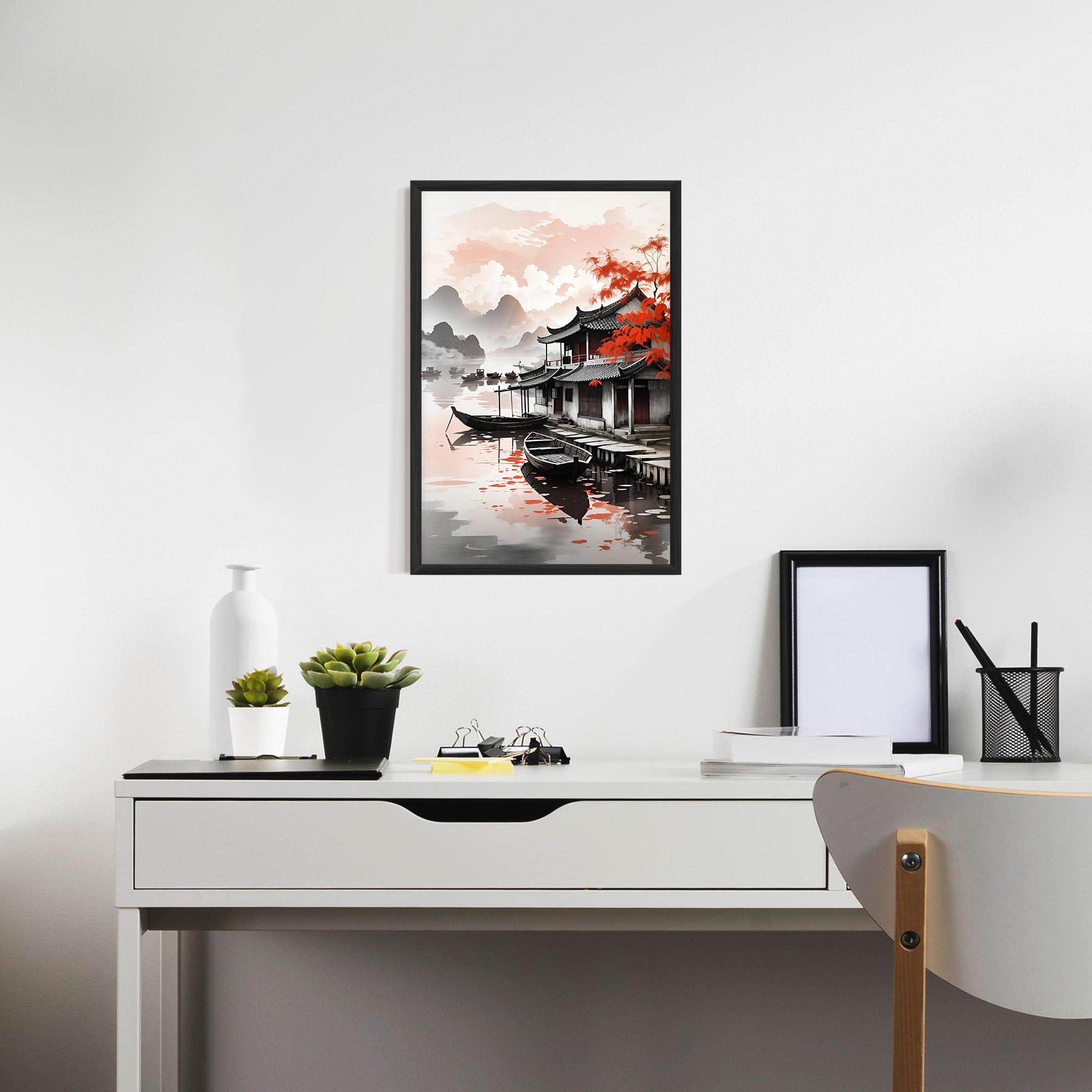 Gerahmte Poster Architecture Reflections mockup 7