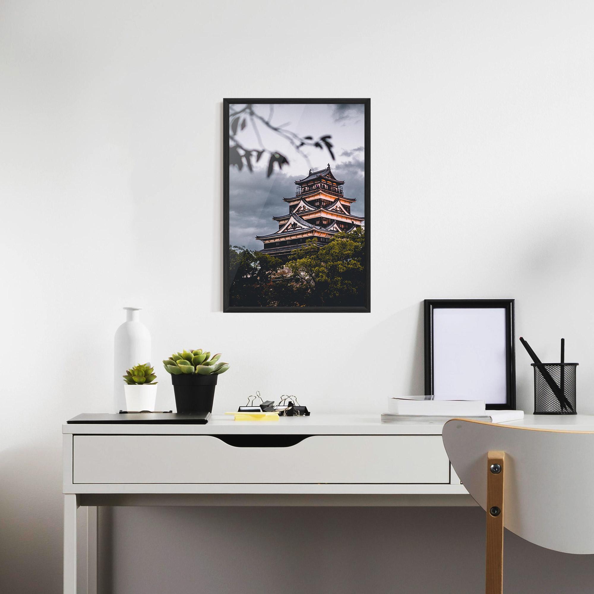 Gerahmte Poster Hiroshima Castle mockup 7