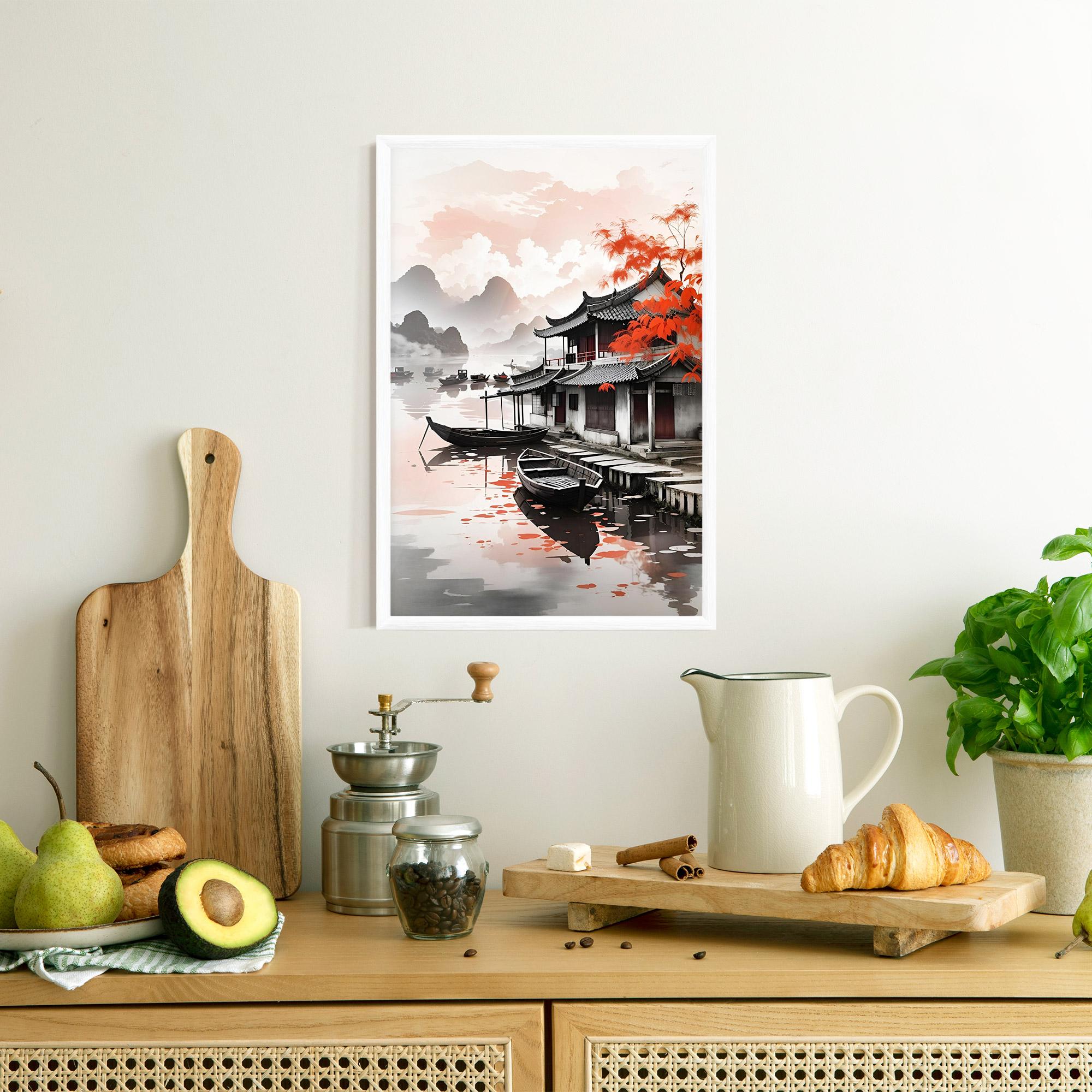 Gerahmte Poster Architecture Reflections mockup 8