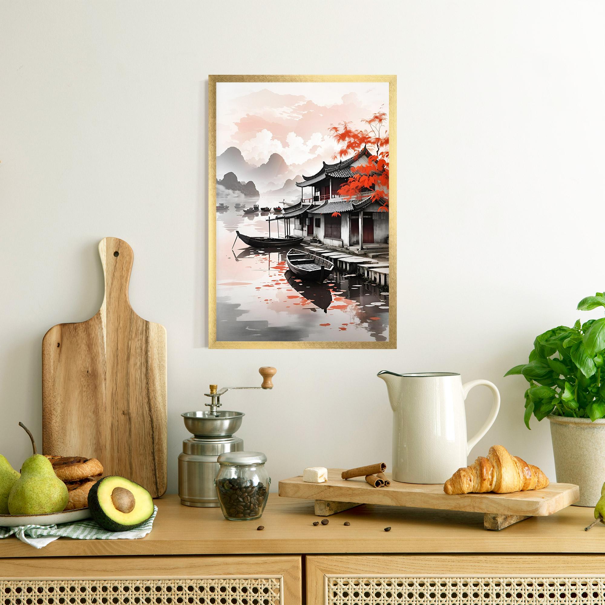 Gerahmte Poster Architecture Reflections mockup 8