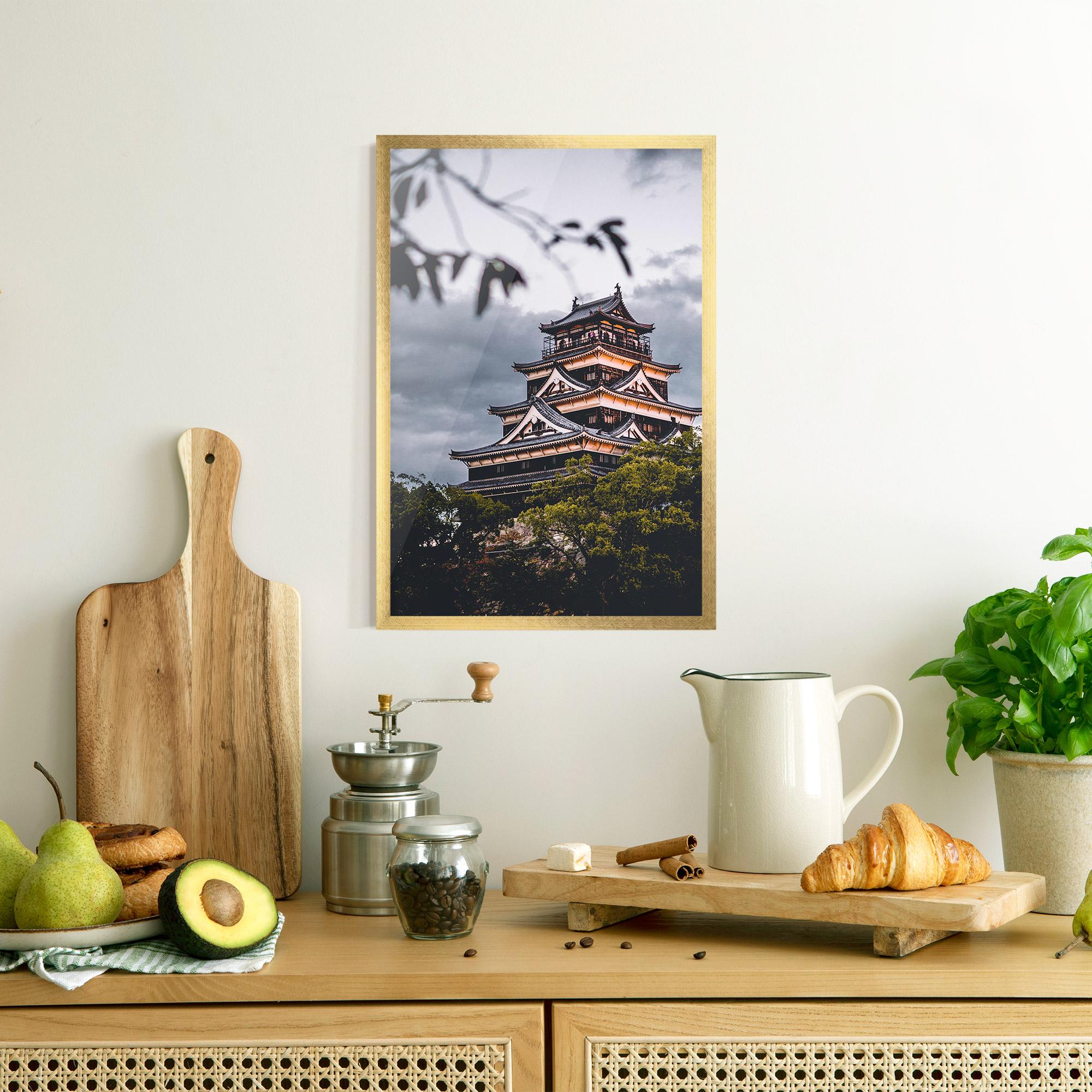 Gerahmte Poster Hiroshima Castle mockup 8
