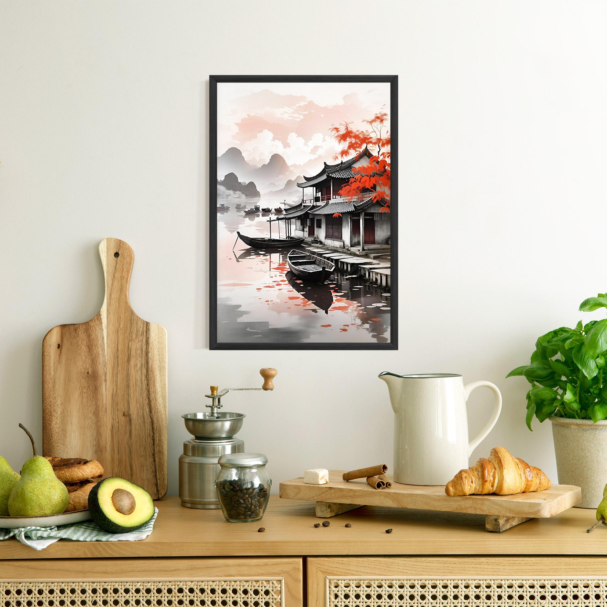 Gerahmte Poster Architecture Reflections mockup 8