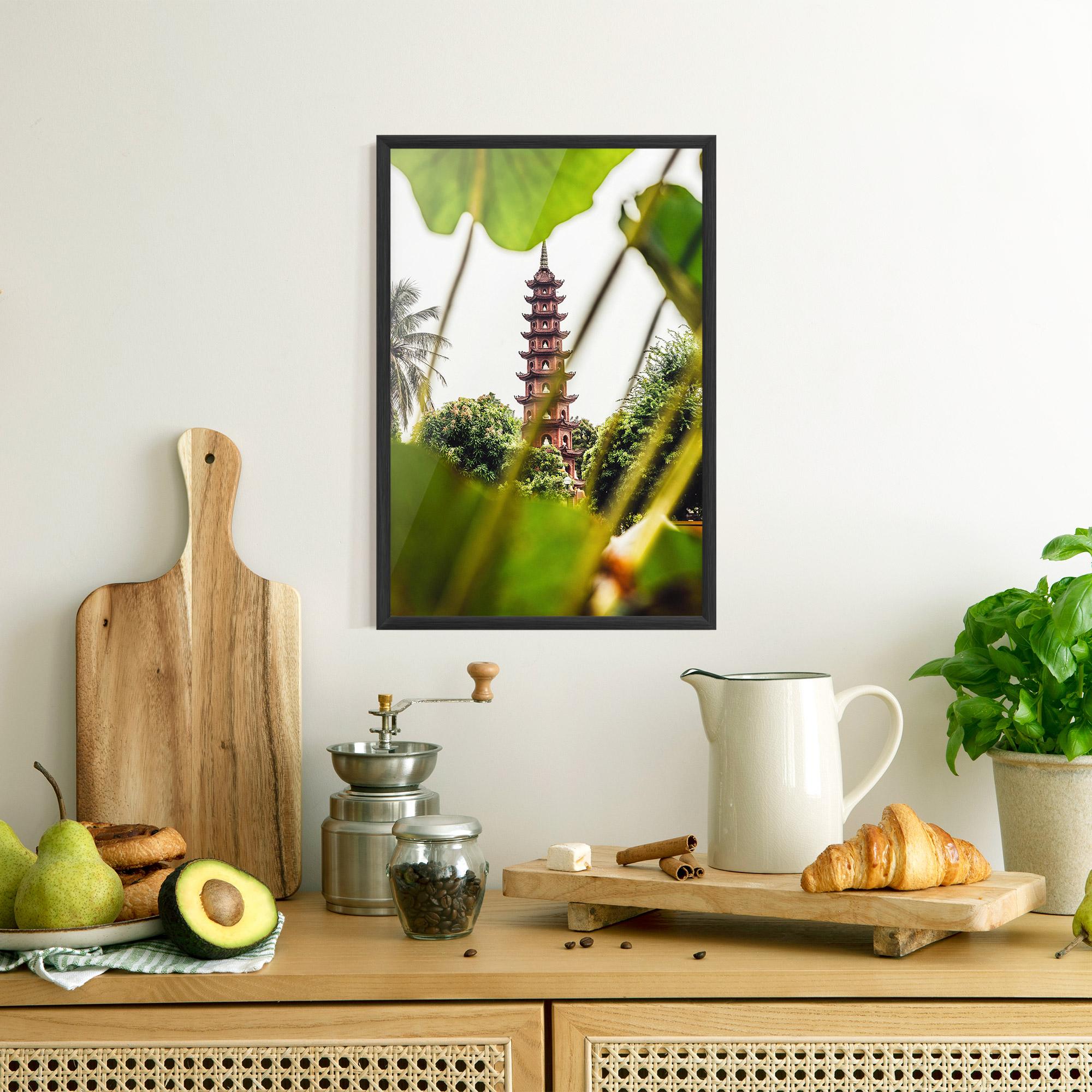 Gerahmte Poster Tran Quoc Pagoda mockup 8