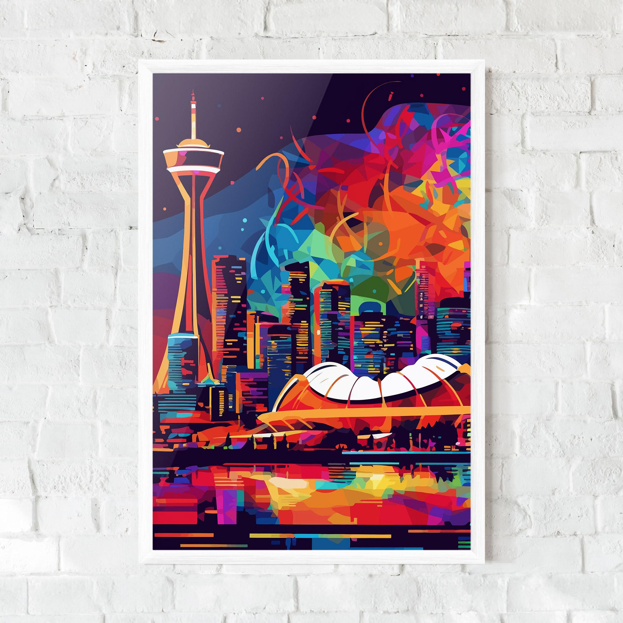 Gerahmte Poster Olympic Stadium Art mockup 0