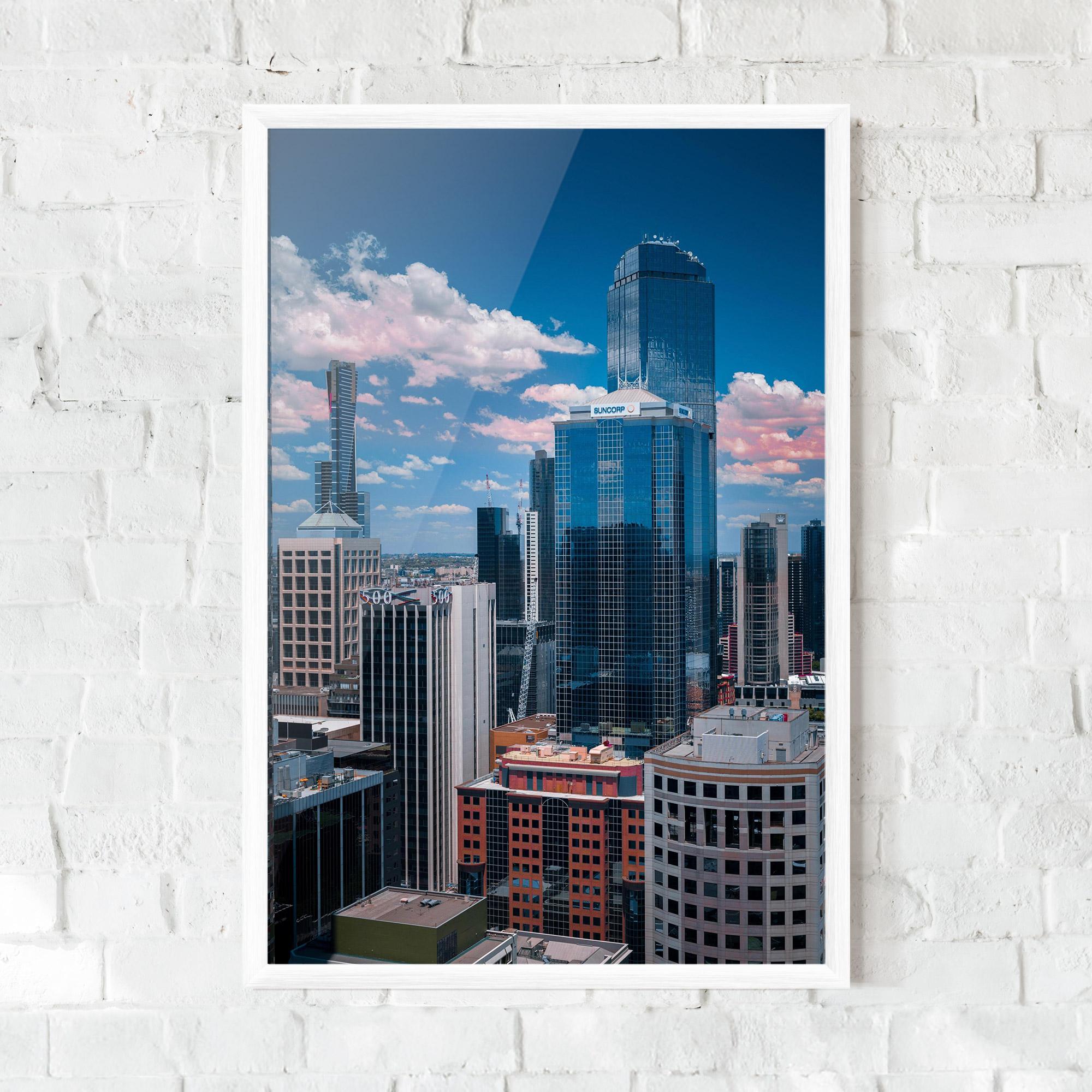Gerahmte Poster Skyscrapert View mockup 0