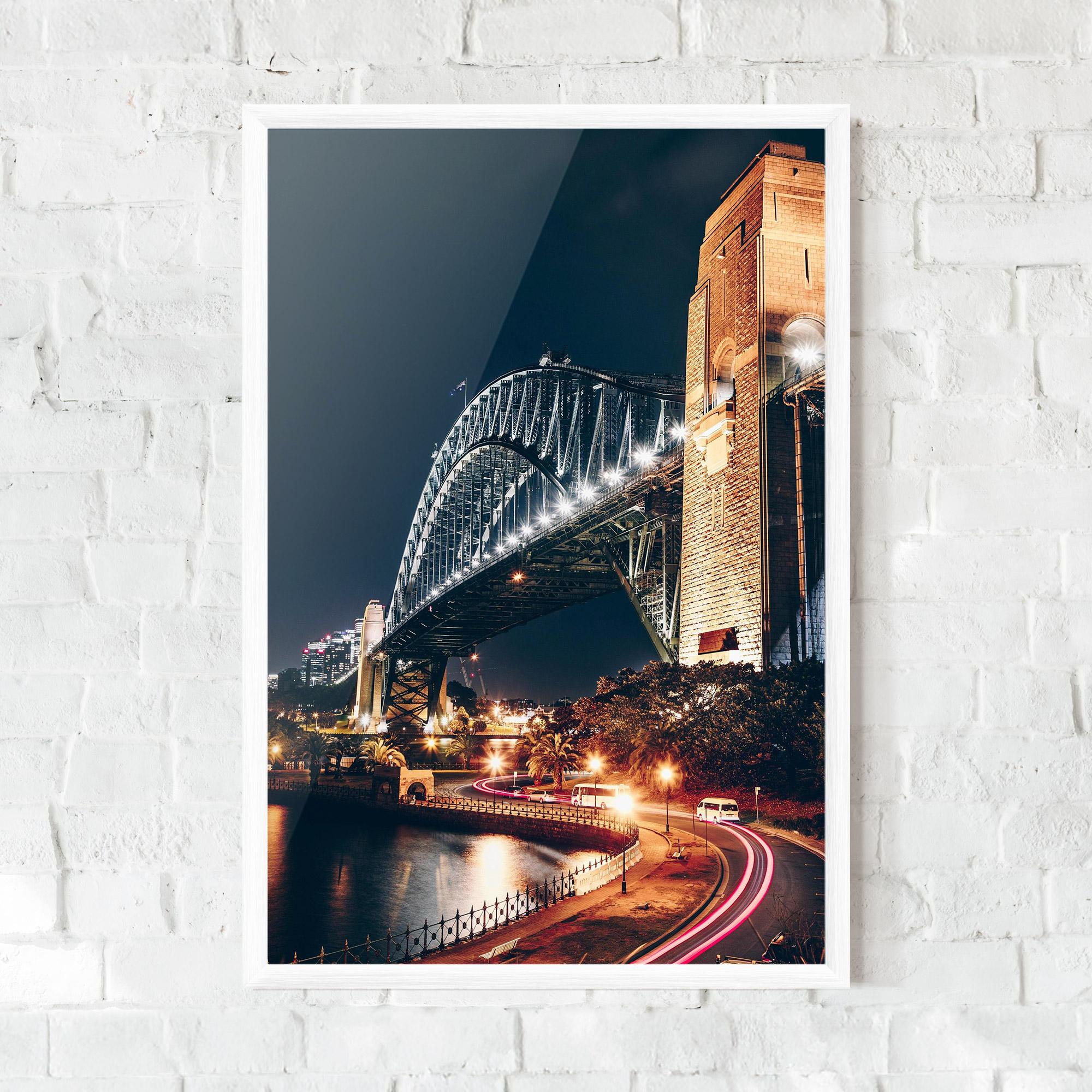 Gerahmte Poster Sydney Harbour Bridge mockup 0