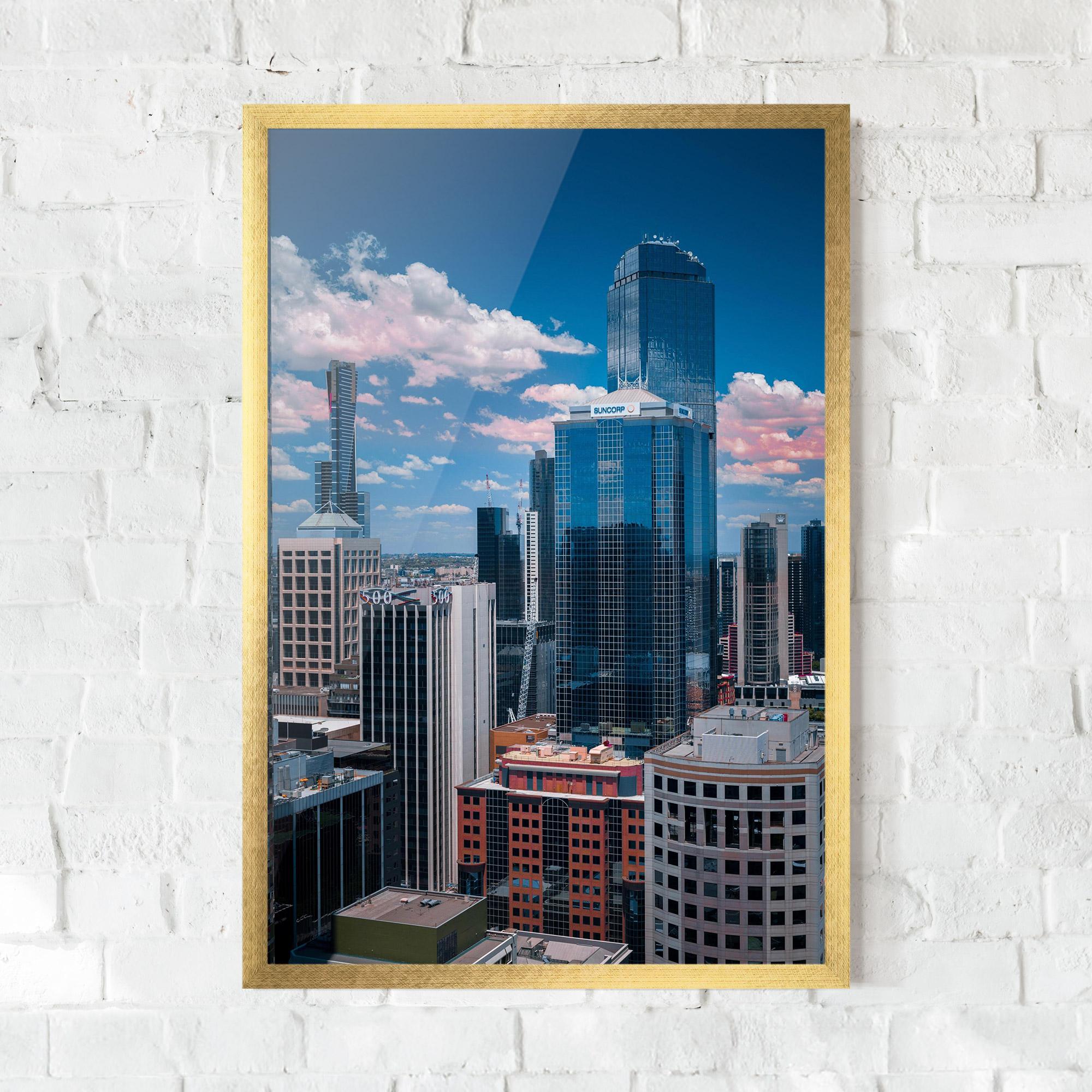 Gerahmte Poster Skyscrapert View mockup 0