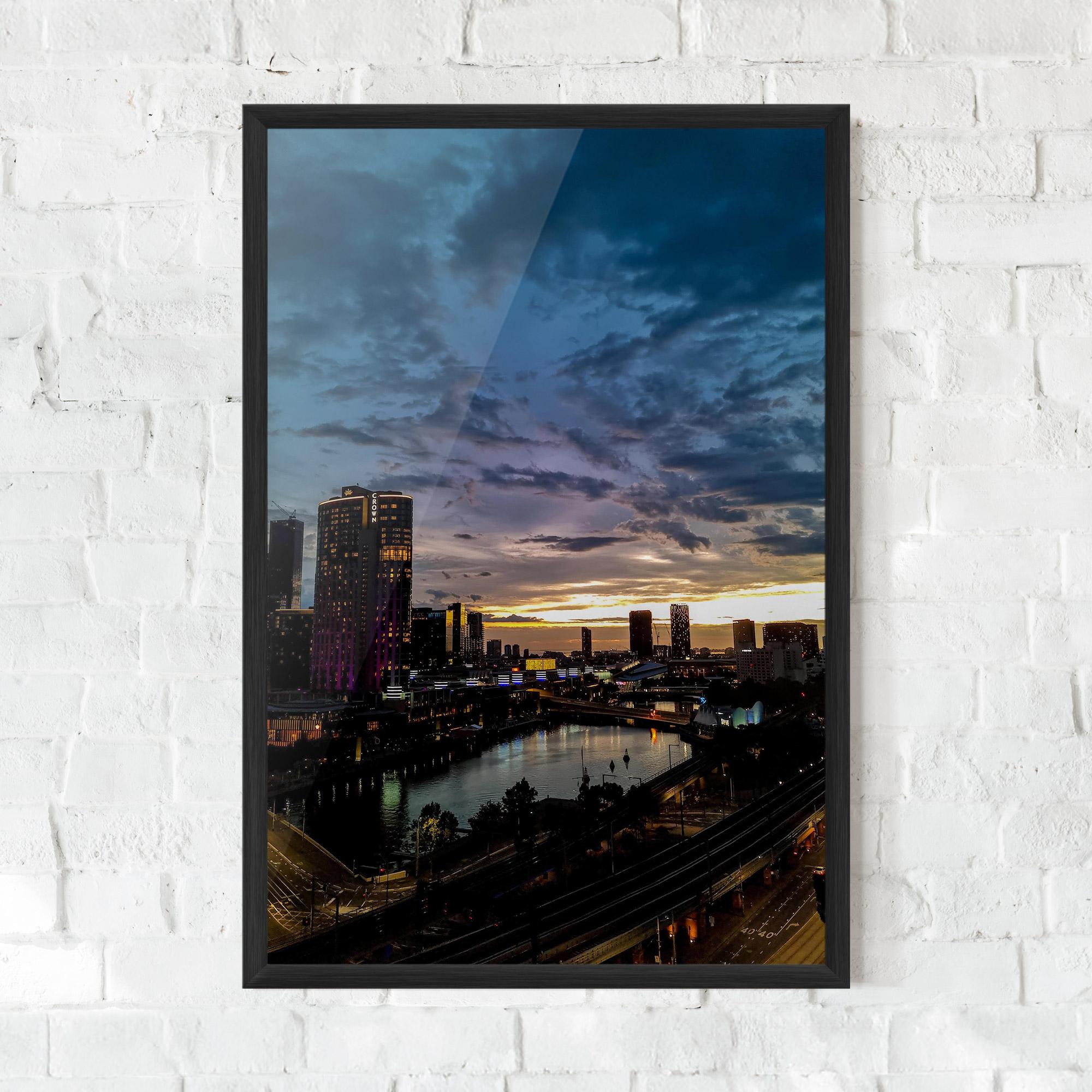 Gerahmte Poster Melbourne mockup 0