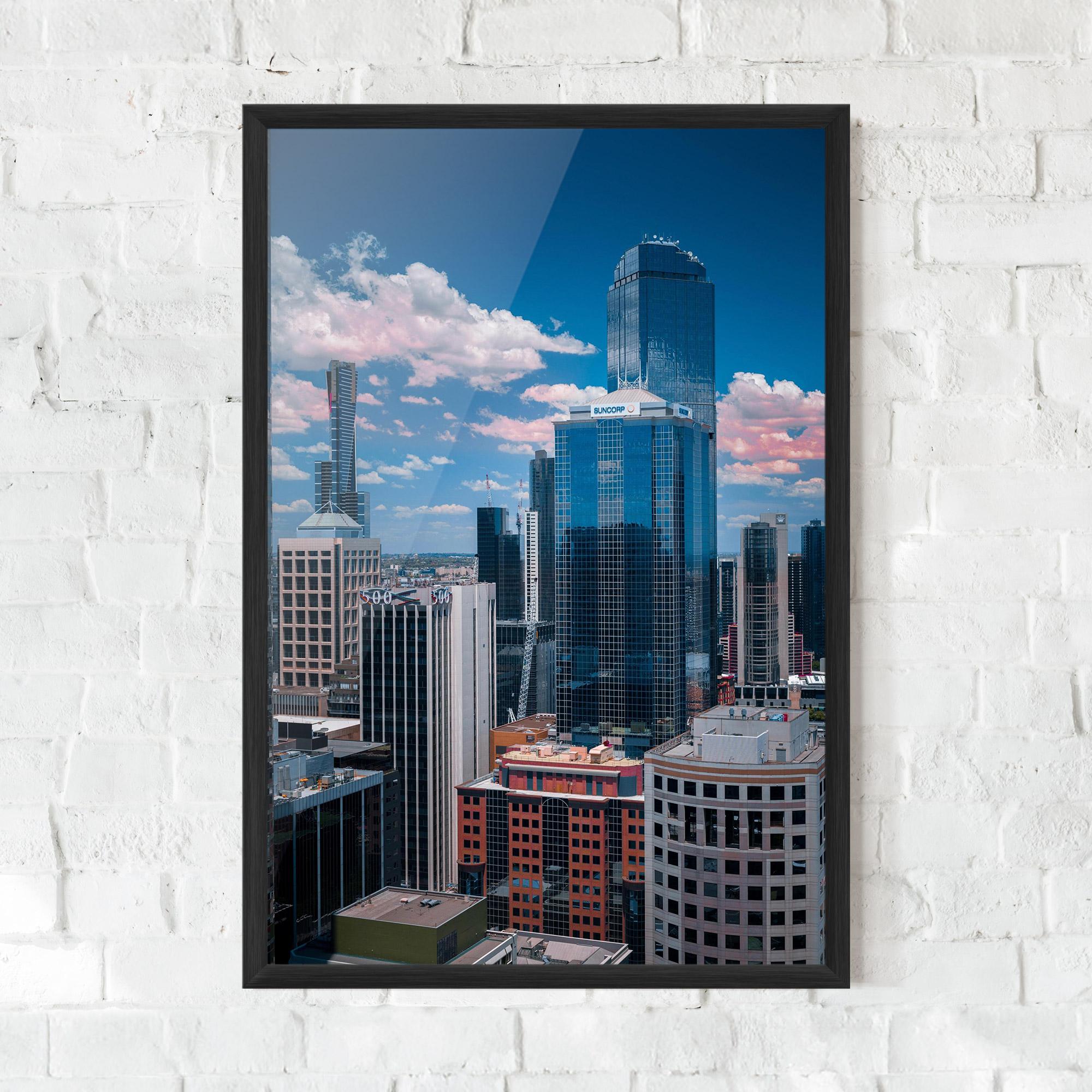 Gerahmte Poster Skyscrapert View mockup 0