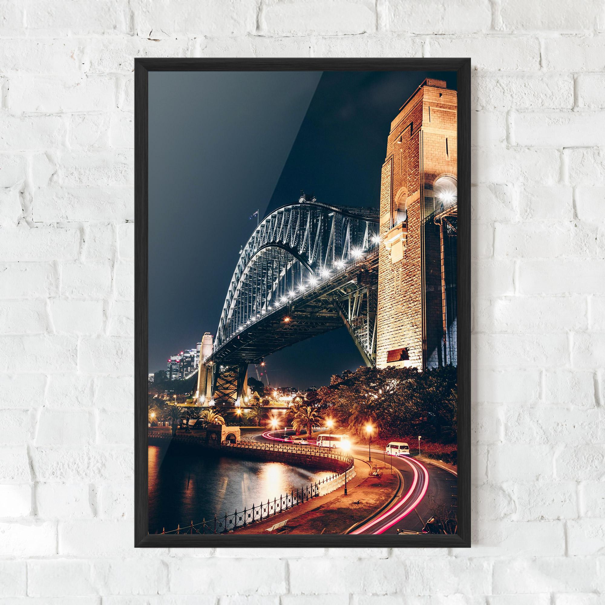 Gerahmte Poster Sydney Harbour Bridge mockup 0