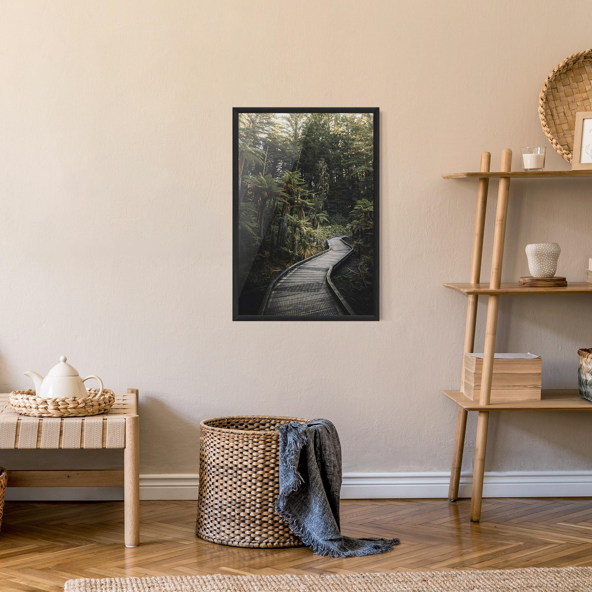 Gerahmte Poster Forest Path View mockup 9