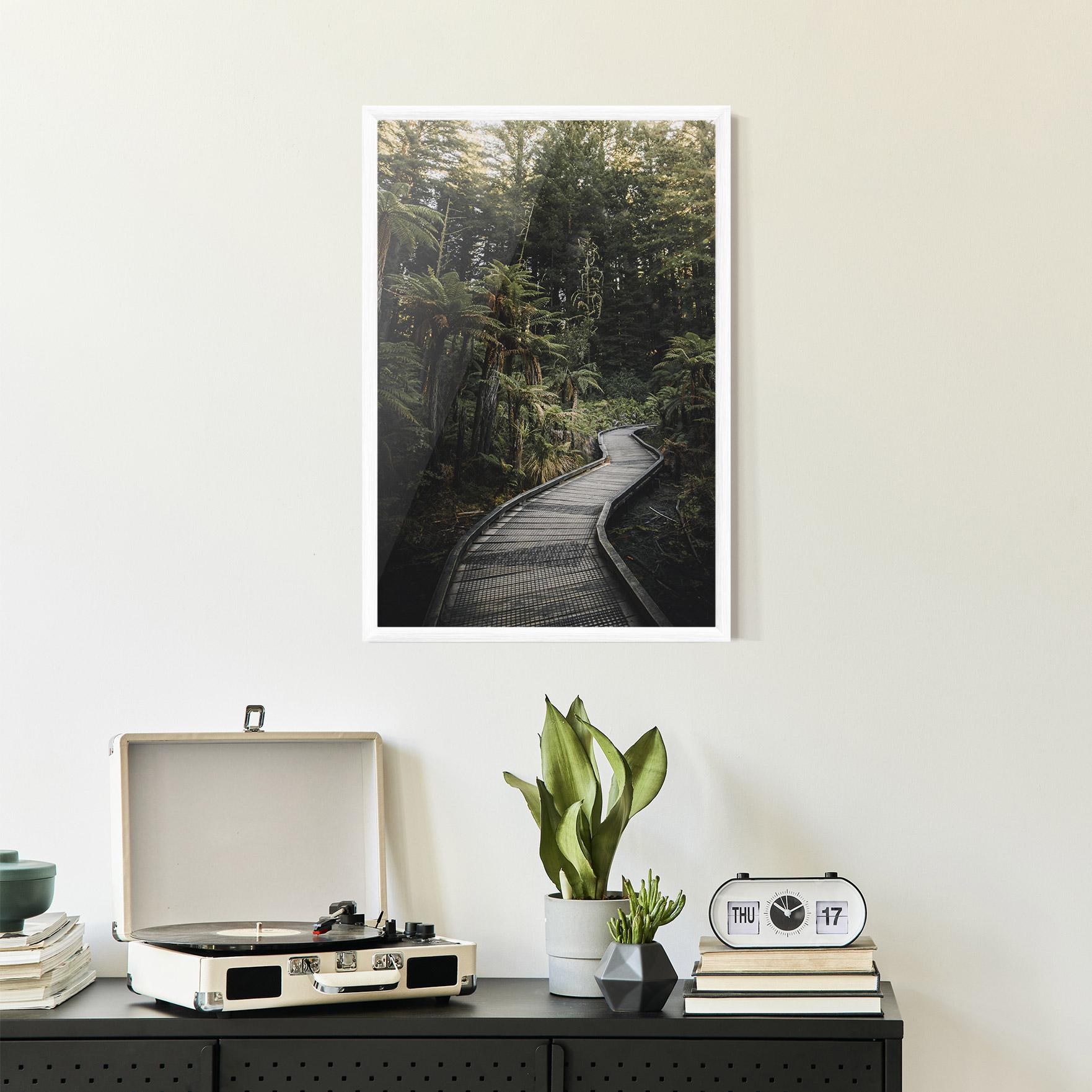 Gerahmte Poster Forest Path View mockup 2