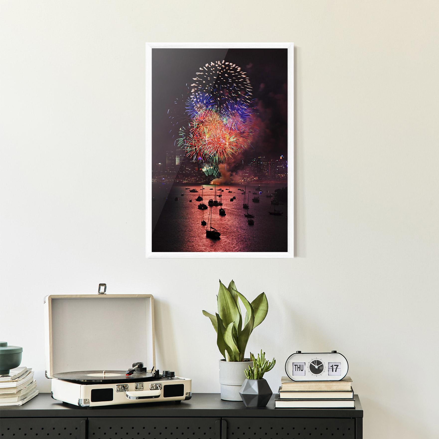 Gerahmte Poster Sydney Firework mockup 2