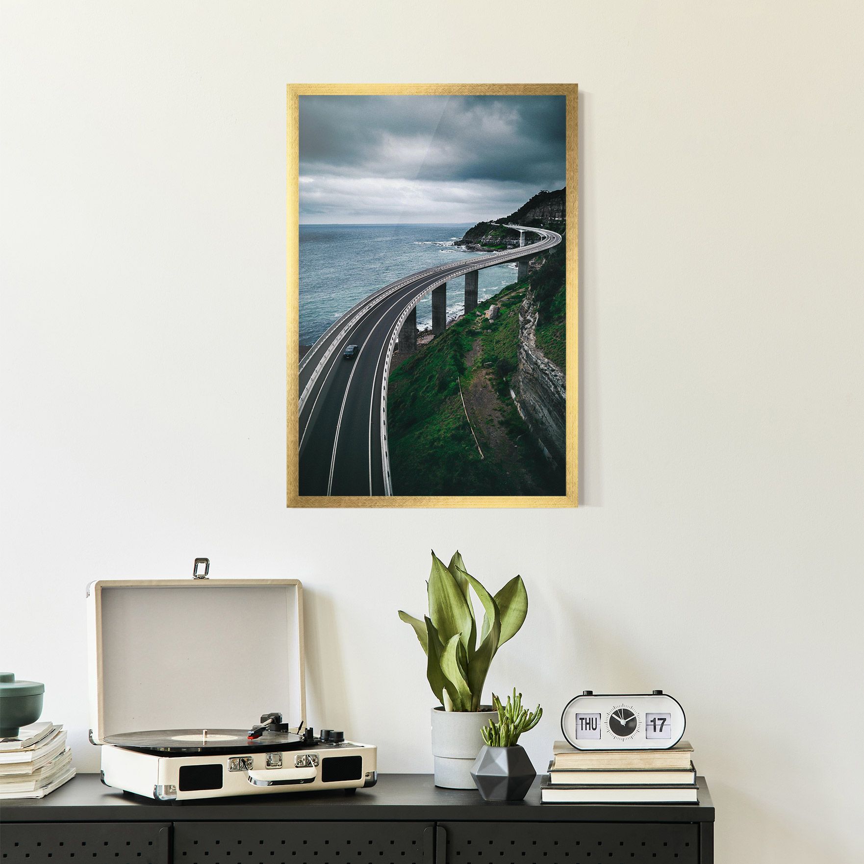 Road Cloudy Day mockup 2