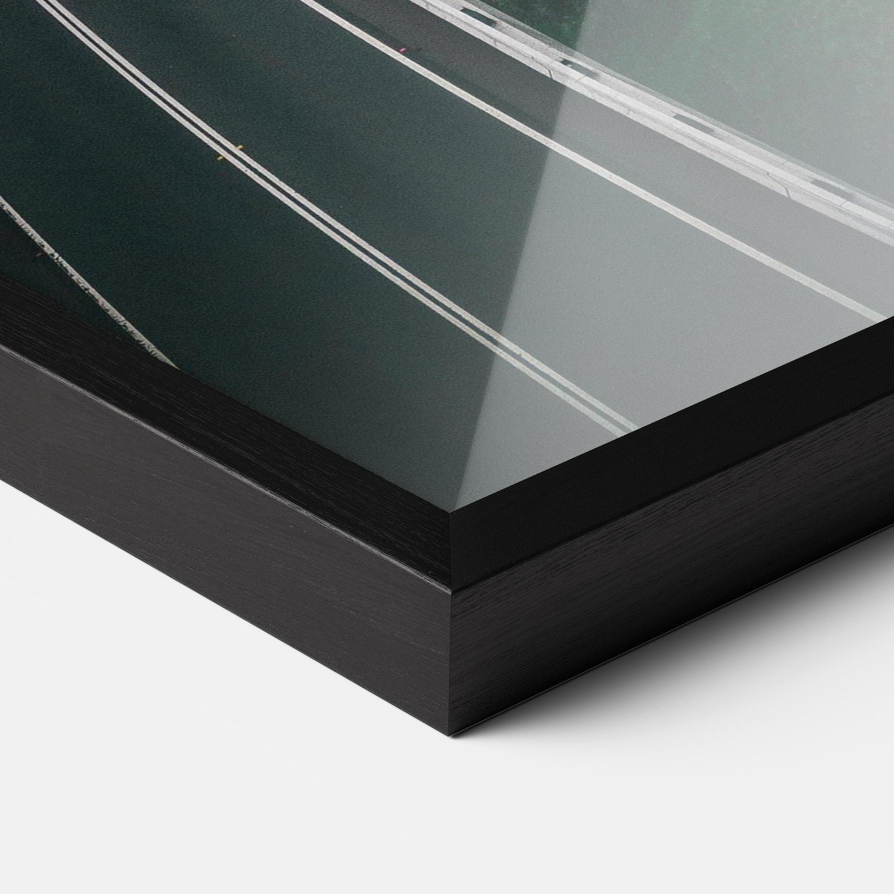 Gerahmte Poster Road Cloudy Day mockup 3