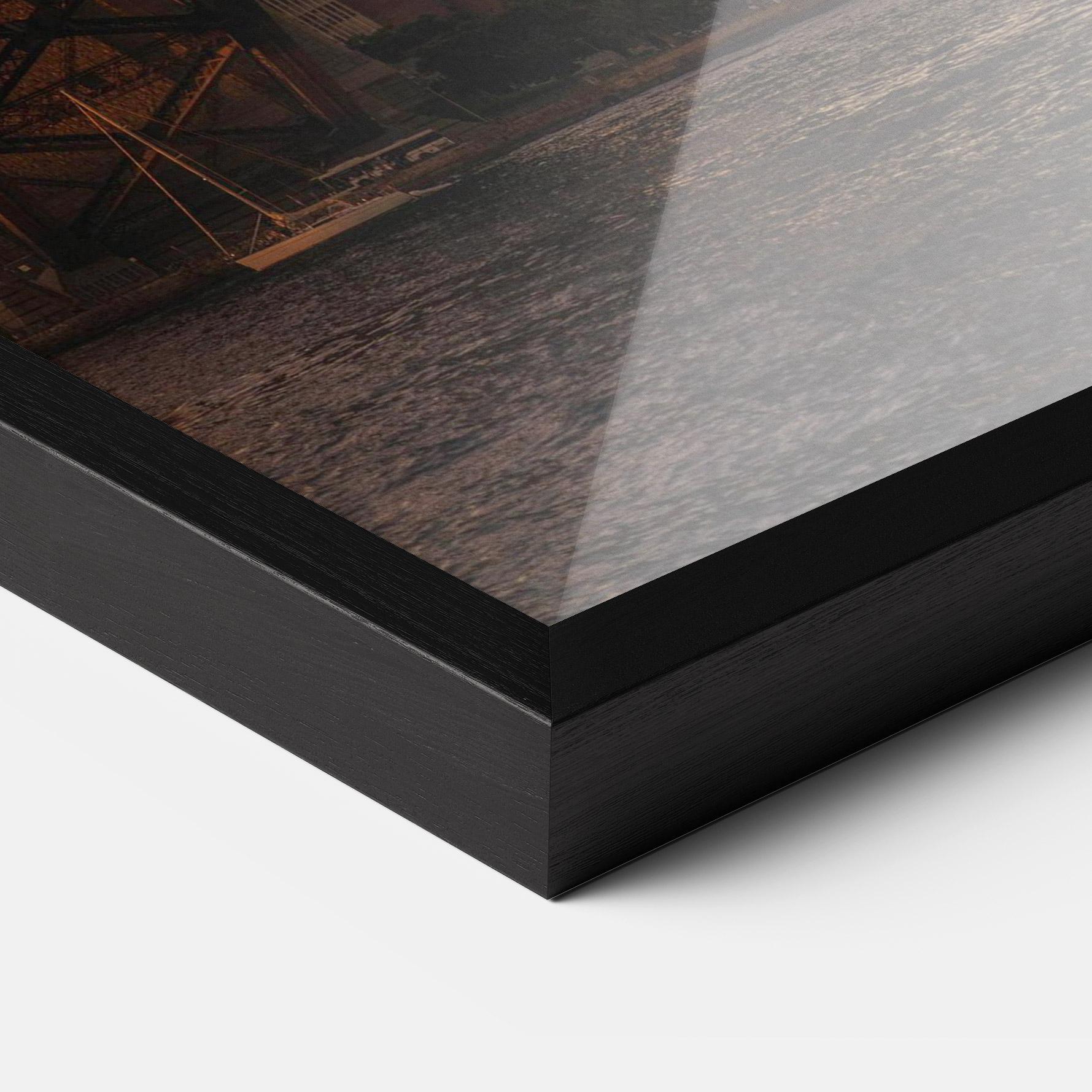 Gerahmte Poster Sunset Harbour Bridge mockup 3