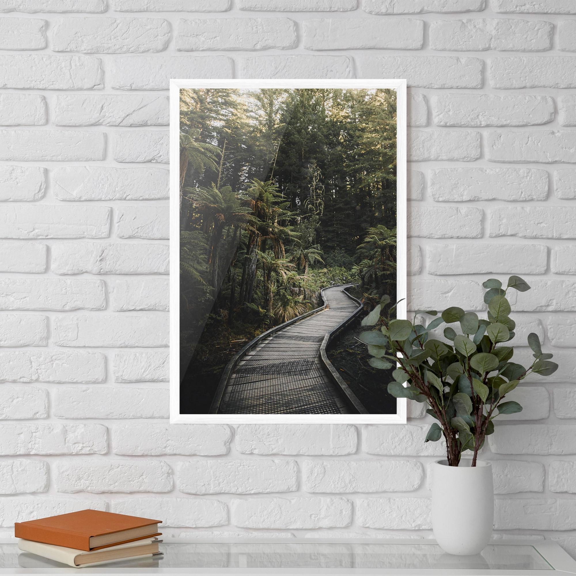 Gerahmte Poster Forest Path View mockup 5