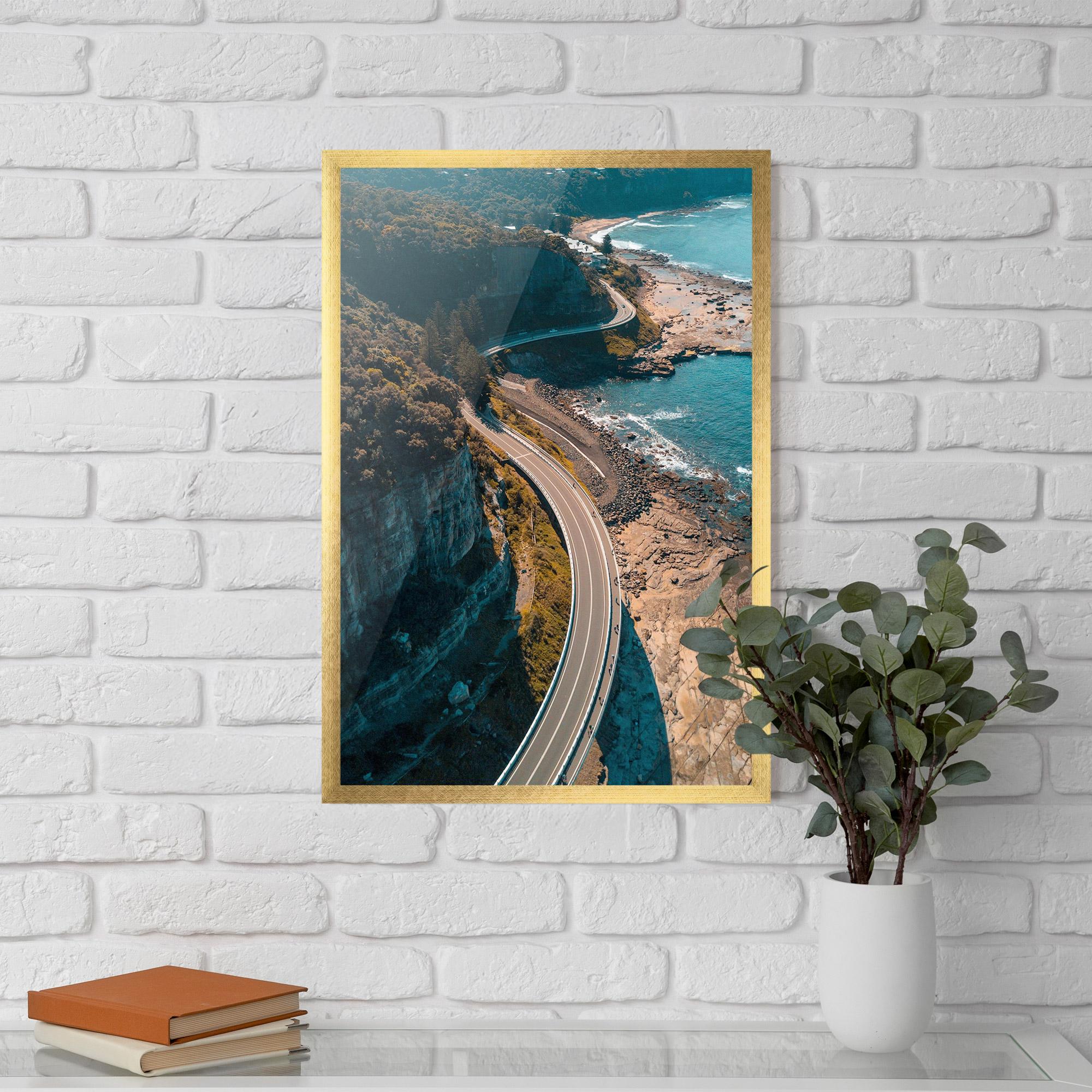 Gerahmte Poster Australia Road mockup 5