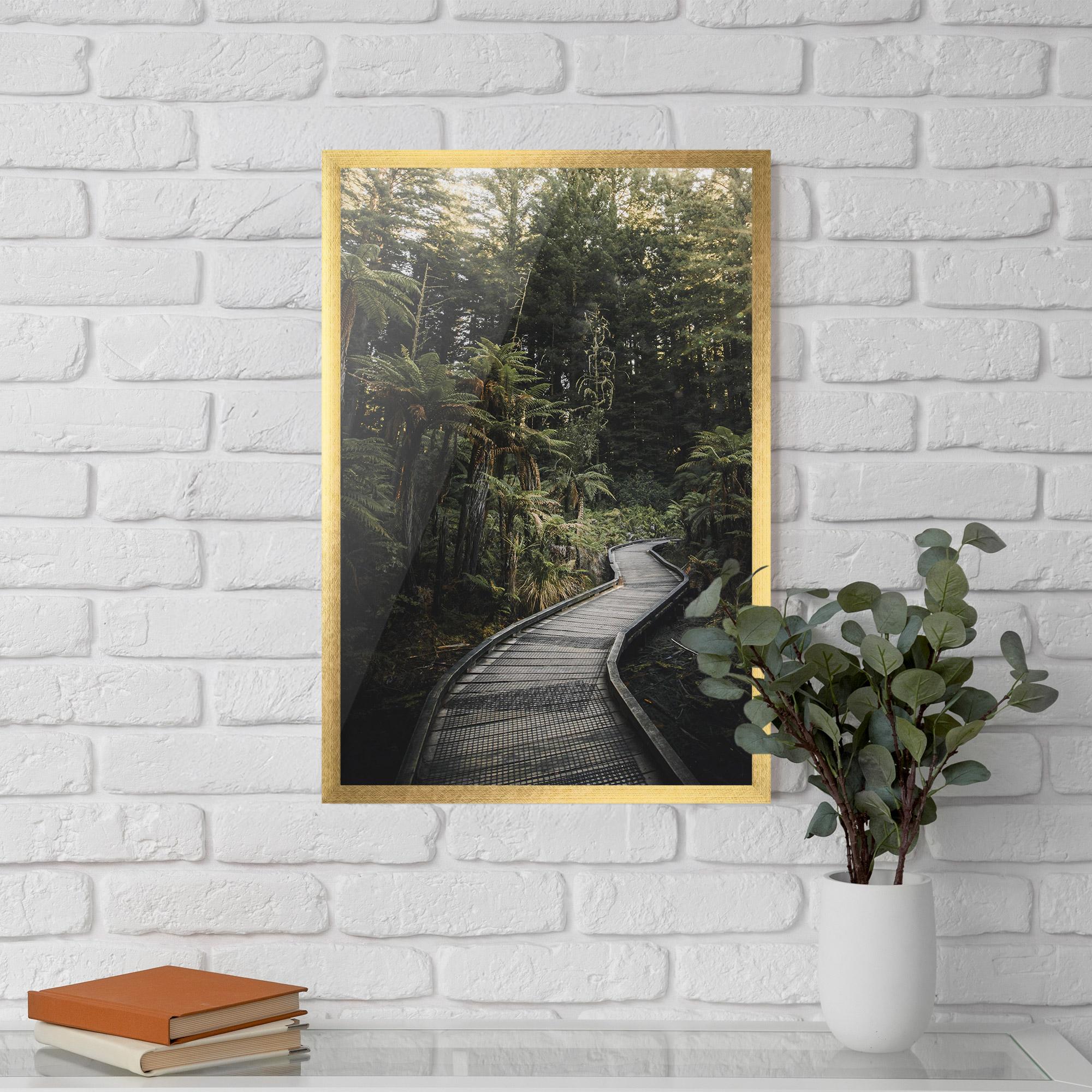 Gerahmte Poster Forest Path View mockup 5