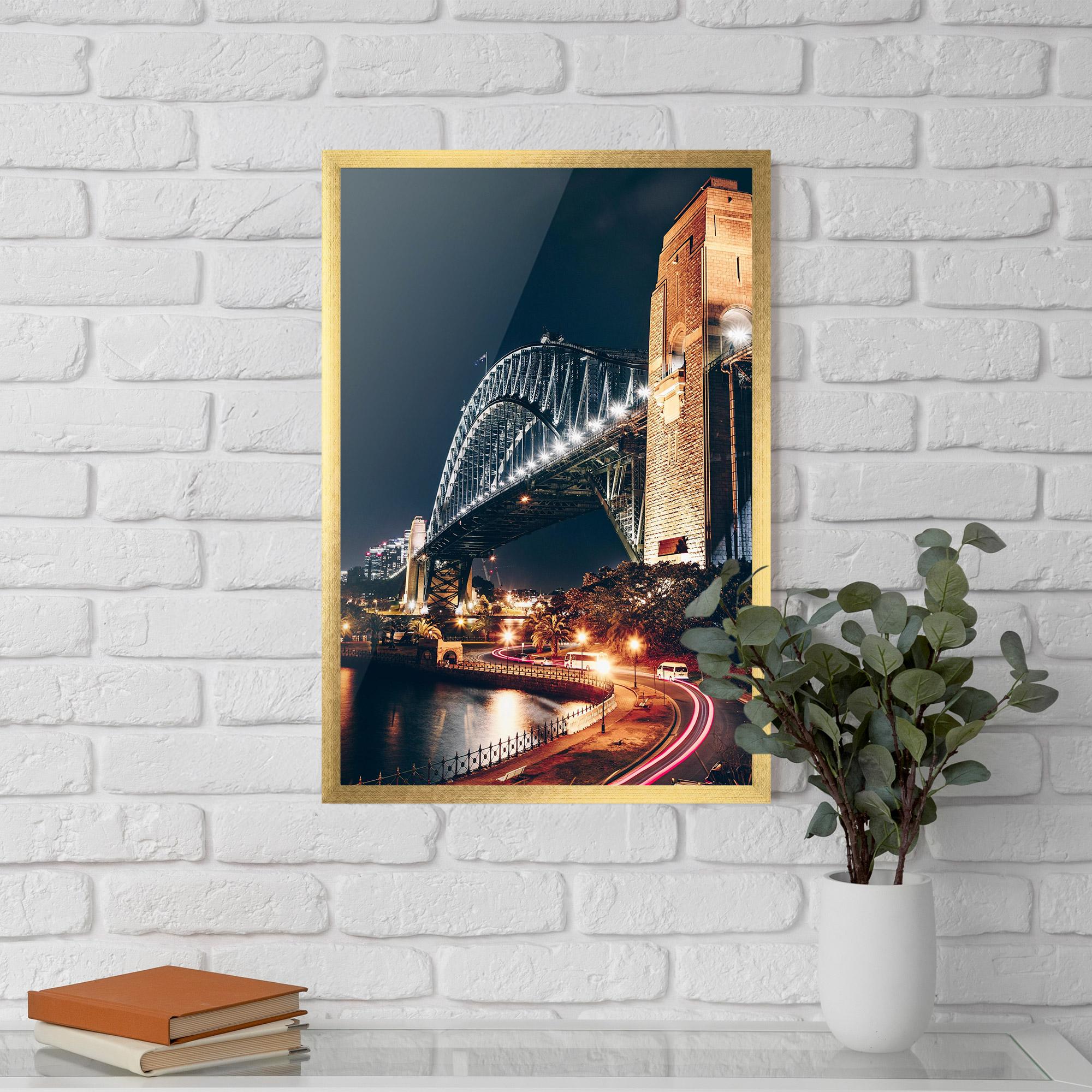 Gerahmte Poster Sydney Harbour Bridge mockup 5