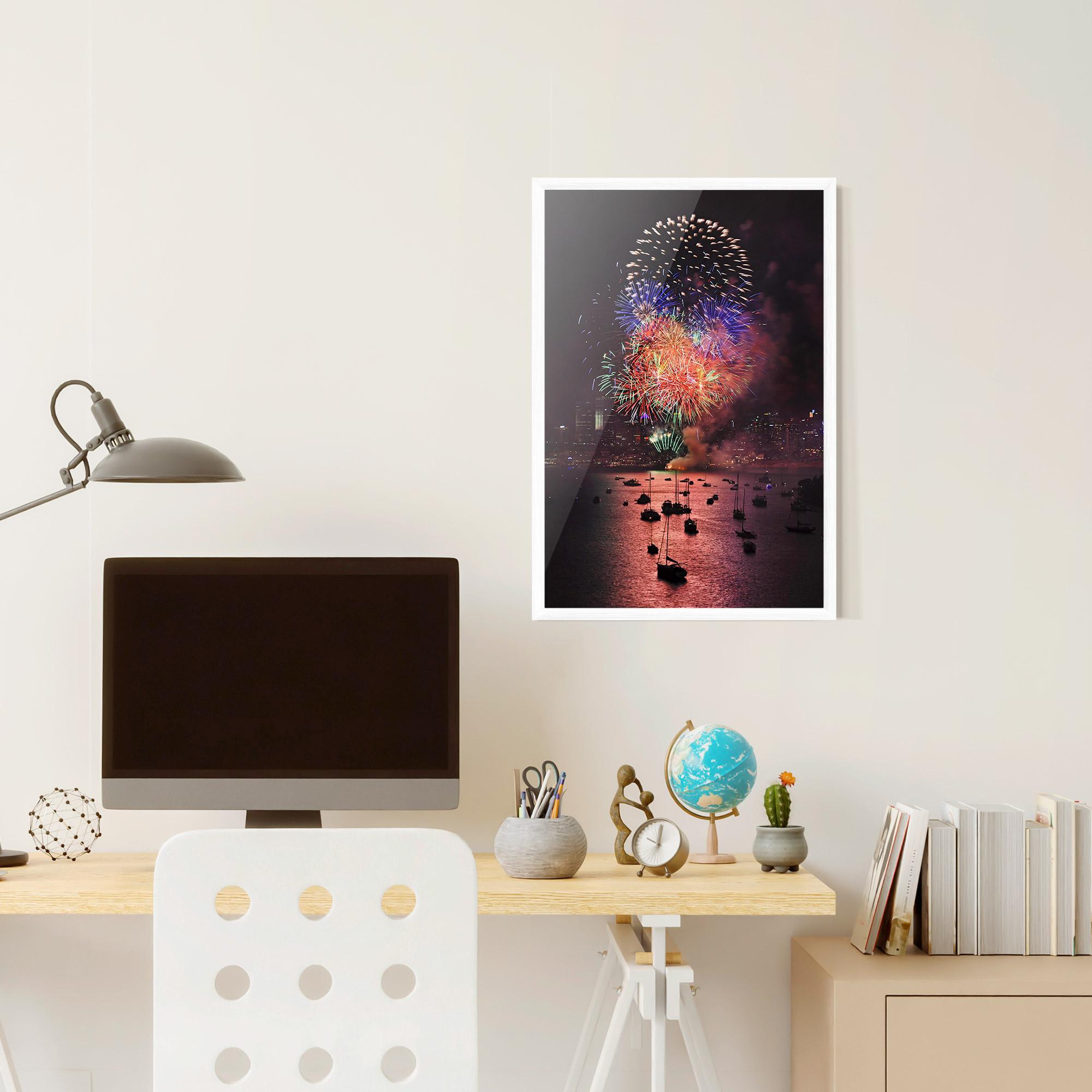 Gerahmte Poster Sydney Firework mockup 6