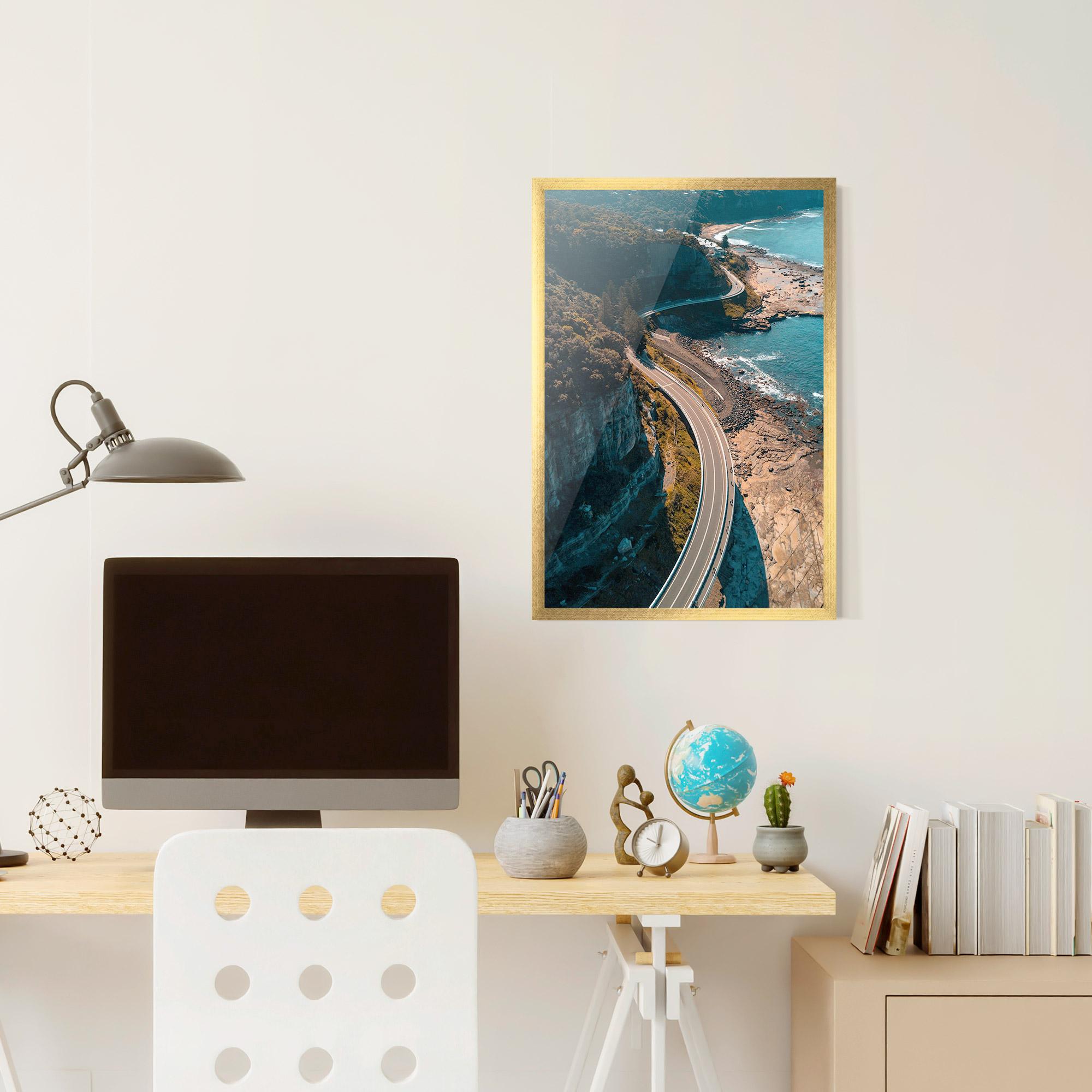 Gerahmte Poster Australia Road mockup 6