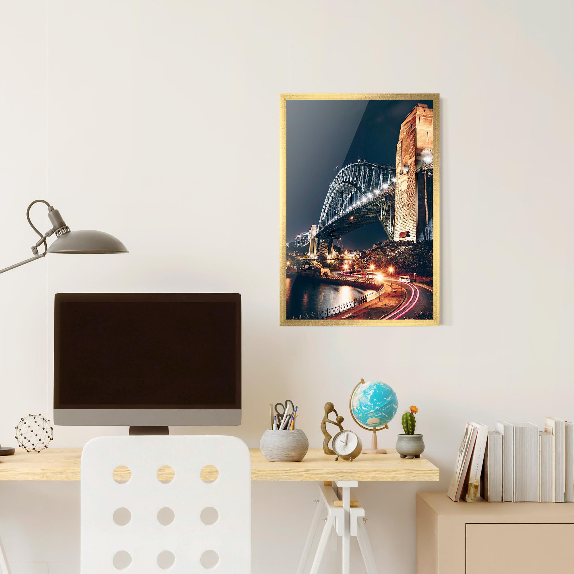 Gerahmte Poster Sydney Harbour Bridge mockup 6