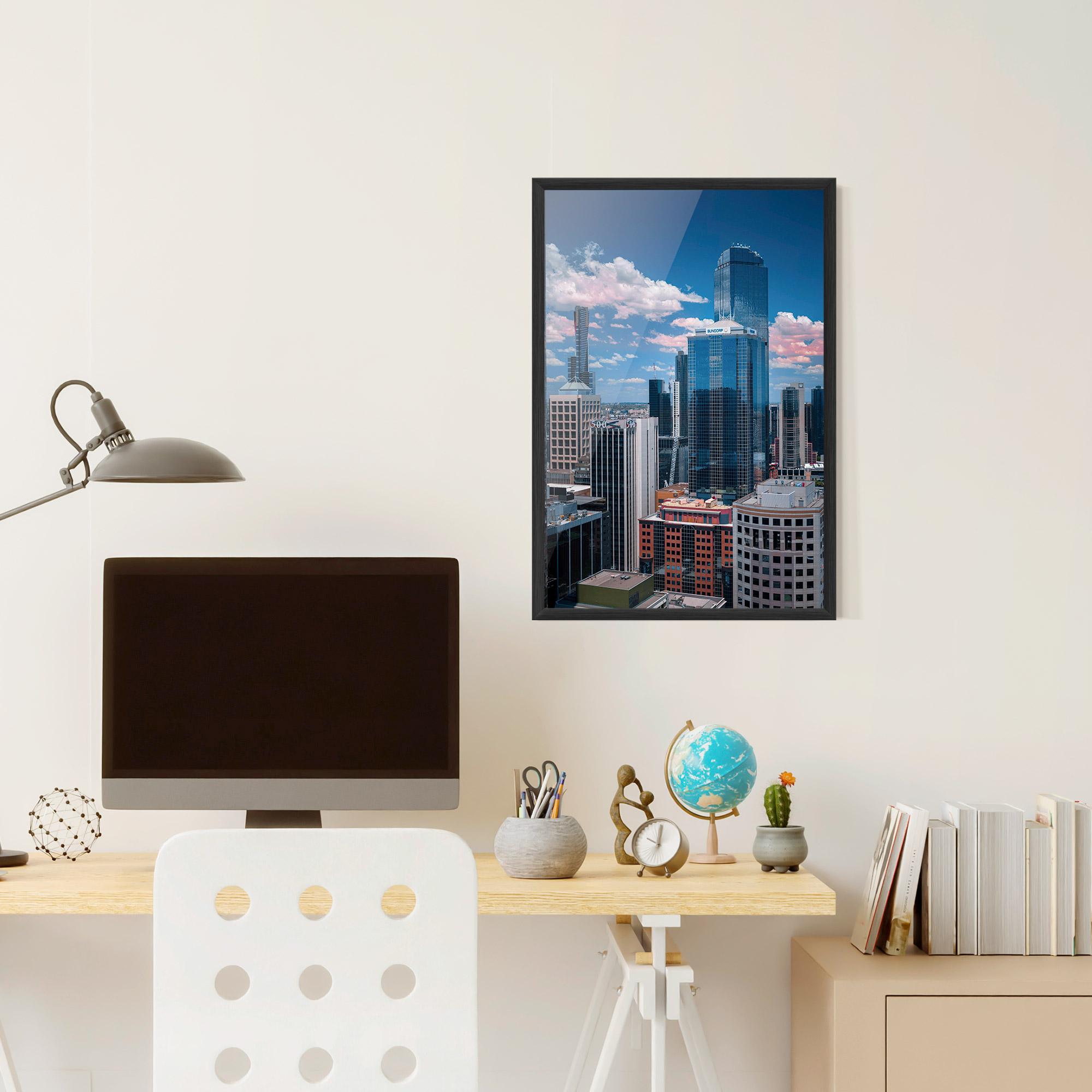 Gerahmte Poster Skyscrapert View mockup 6