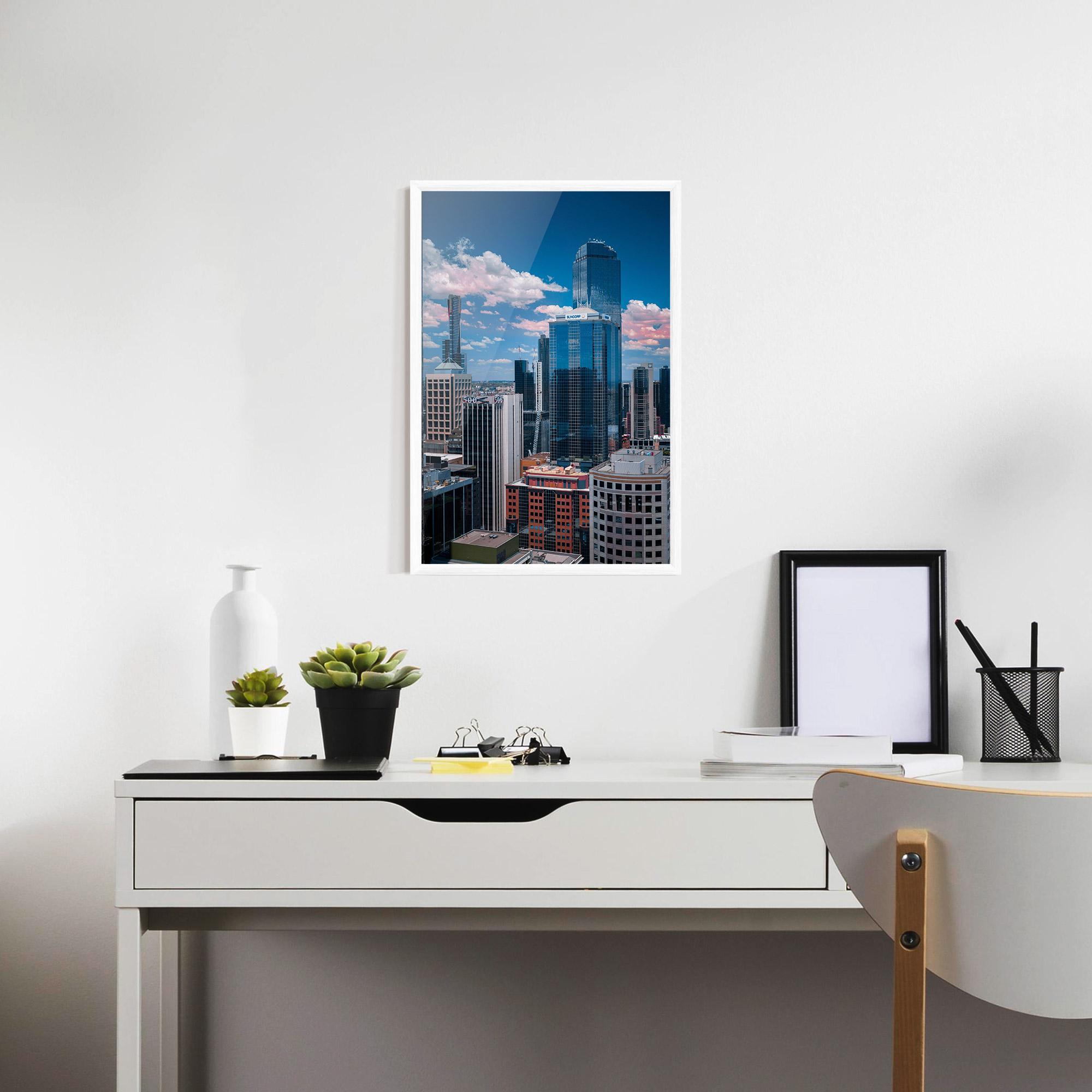 Gerahmte Poster Skyscrapert View mockup 7