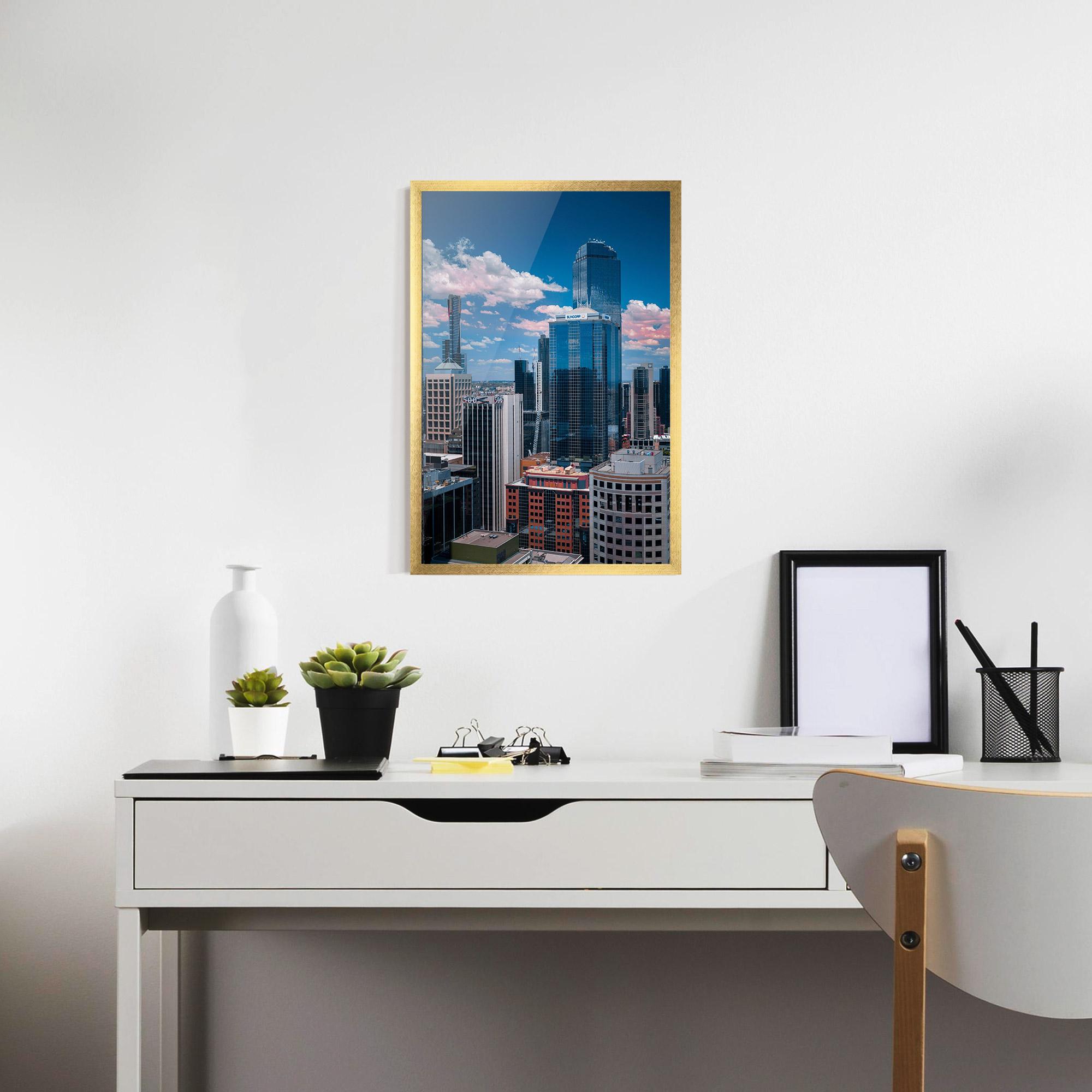 Gerahmte Poster Skyscrapert View mockup 7