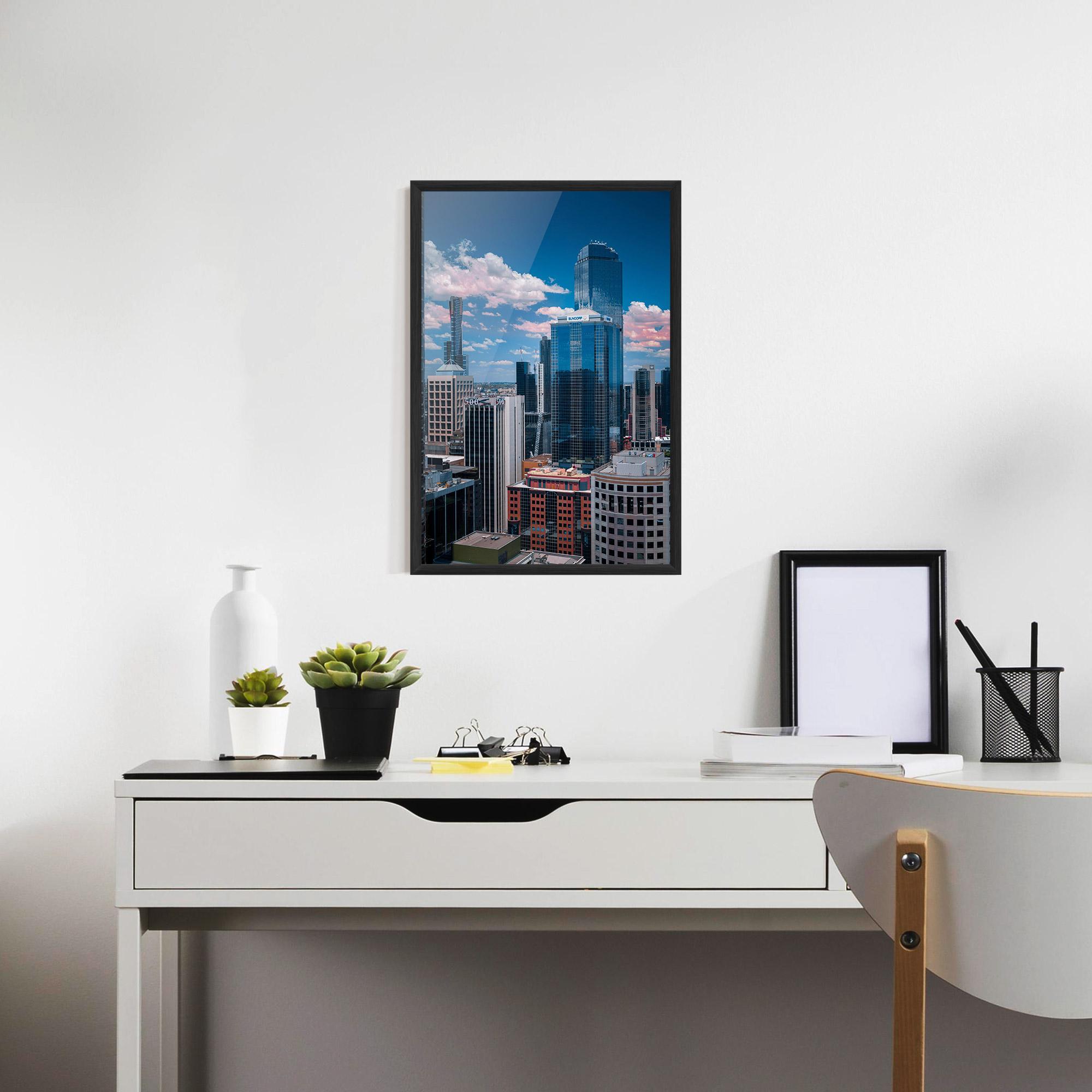 Gerahmte Poster Skyscrapert View mockup 7