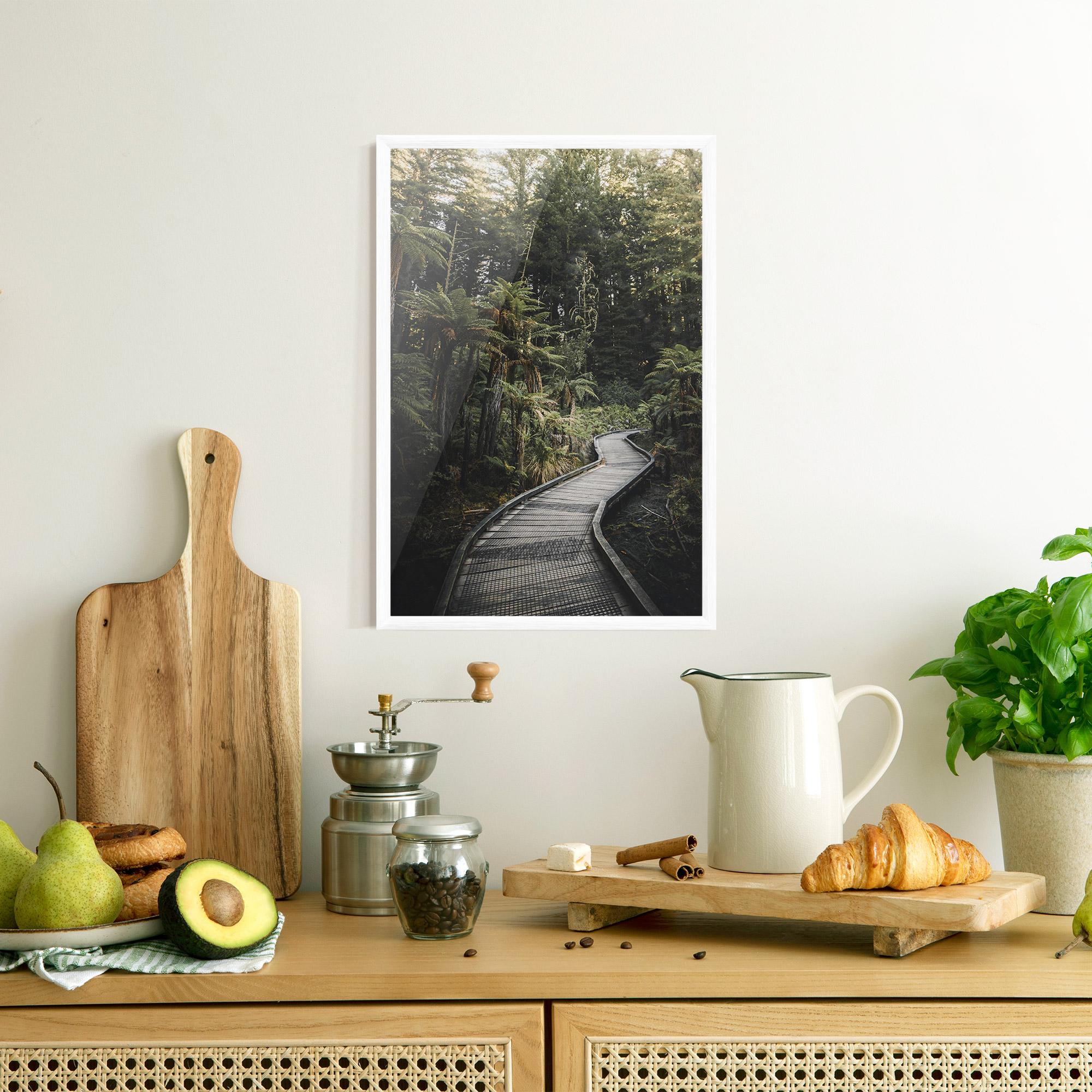 Gerahmte Poster Forest Path View mockup 8