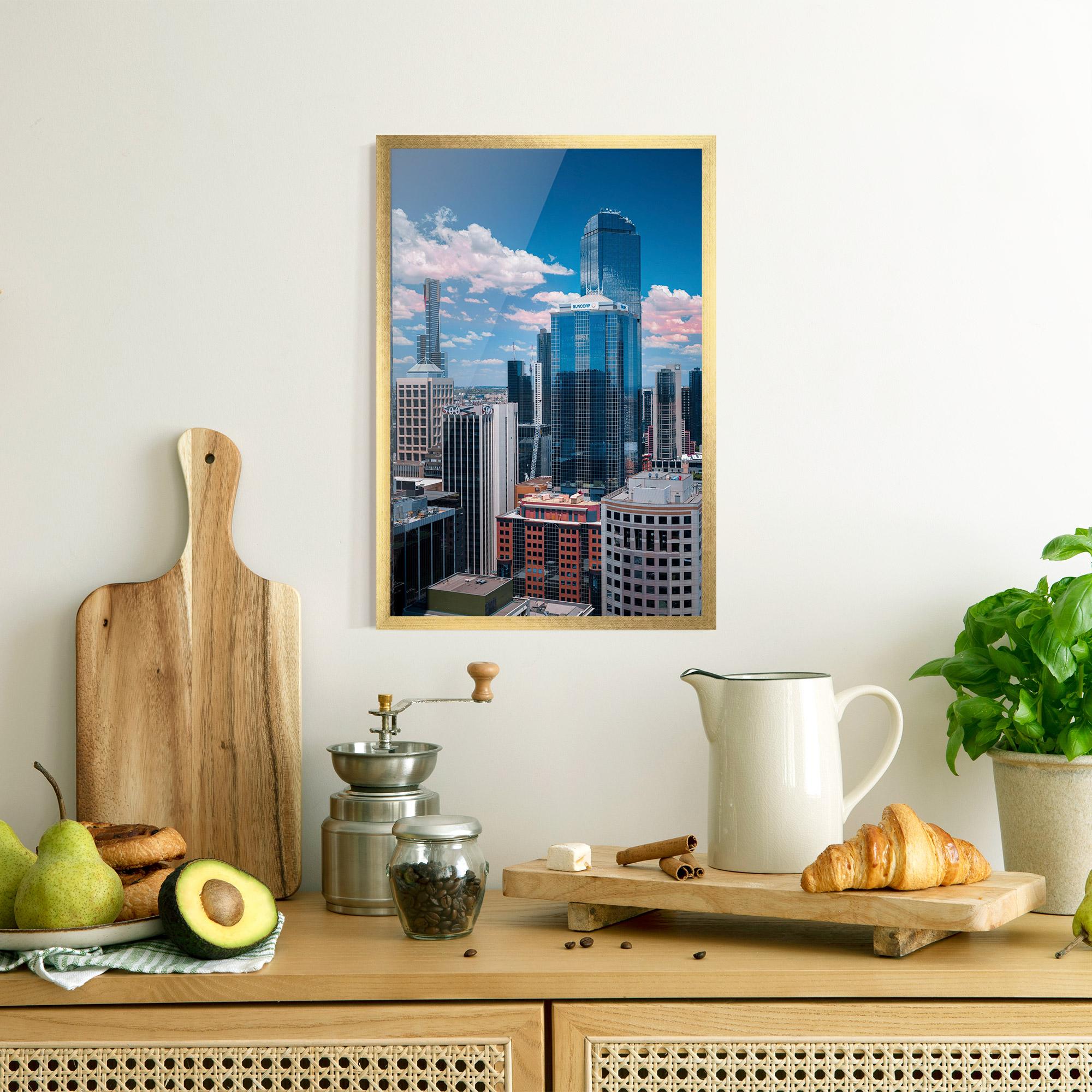 Gerahmte Poster Skyscrapert View mockup 8