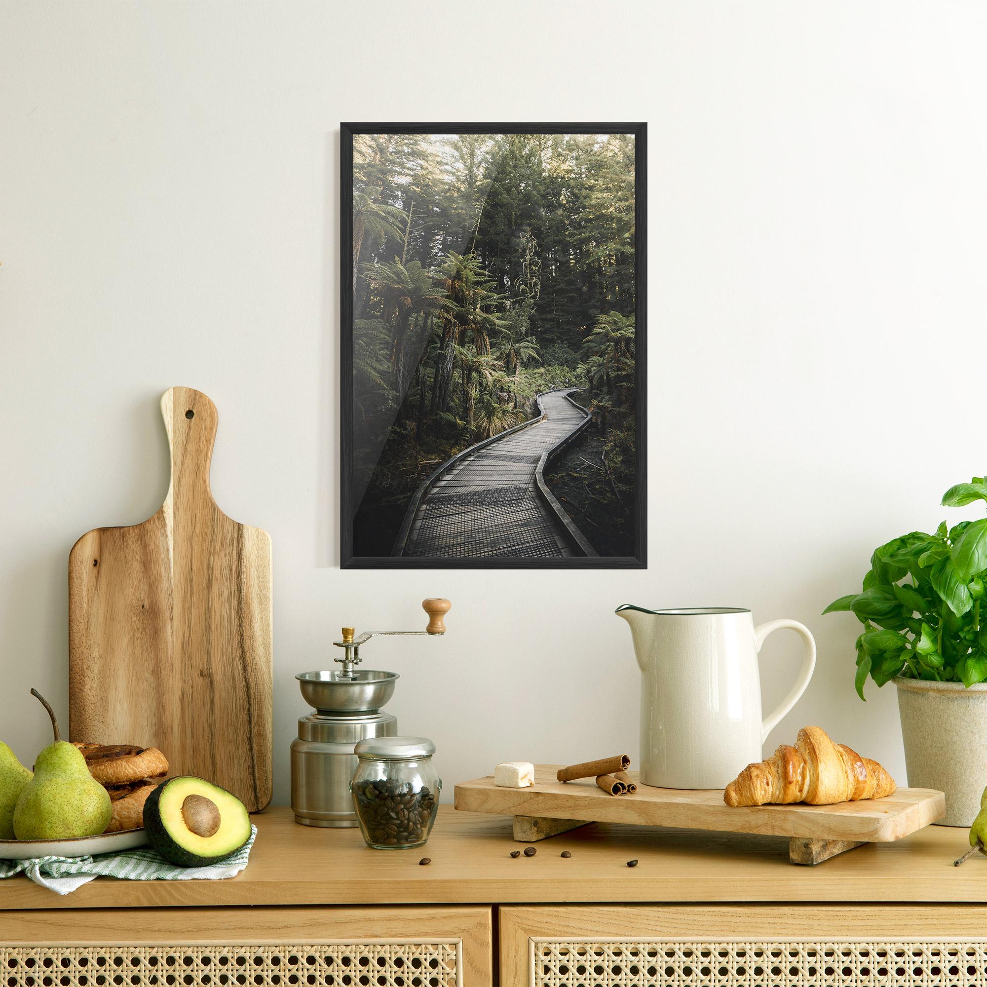 Gerahmte Poster Forest Path View mockup 8